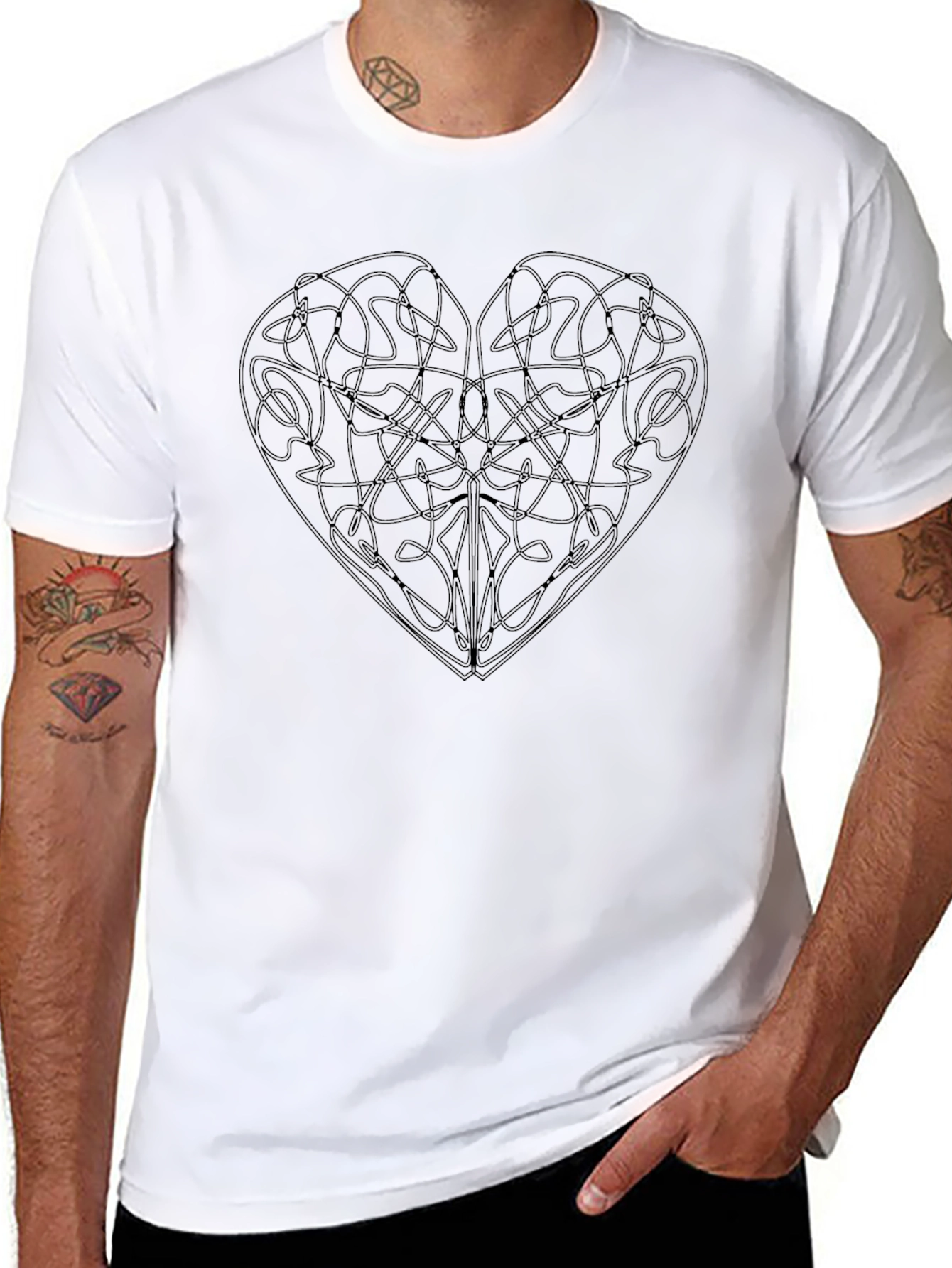 Celtic Heart Knot T-Shirt - Unique Graphic Tee