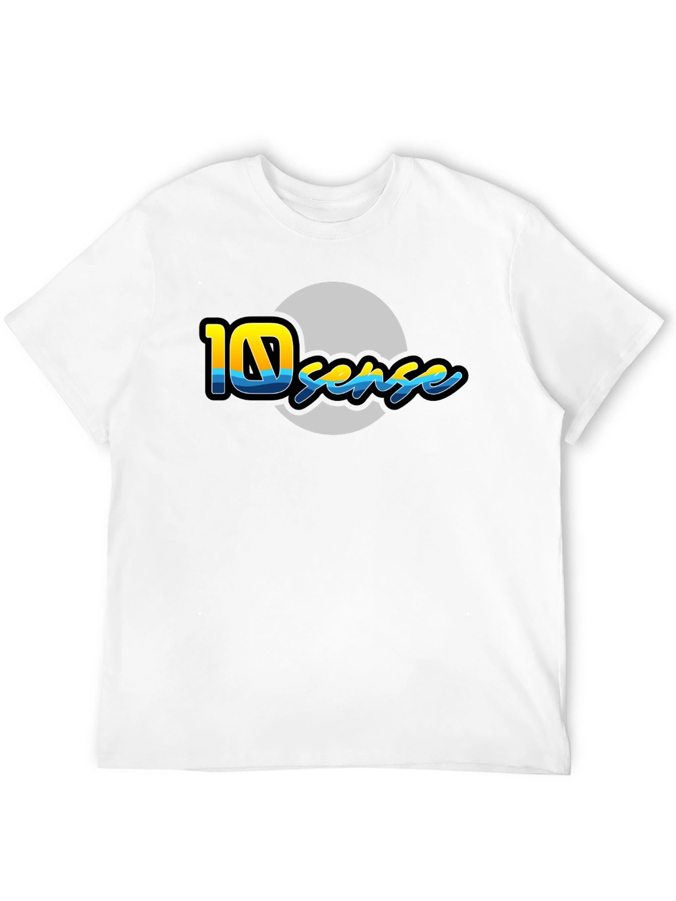 10 Sense Black T-Shirt - Unique Graphic Design