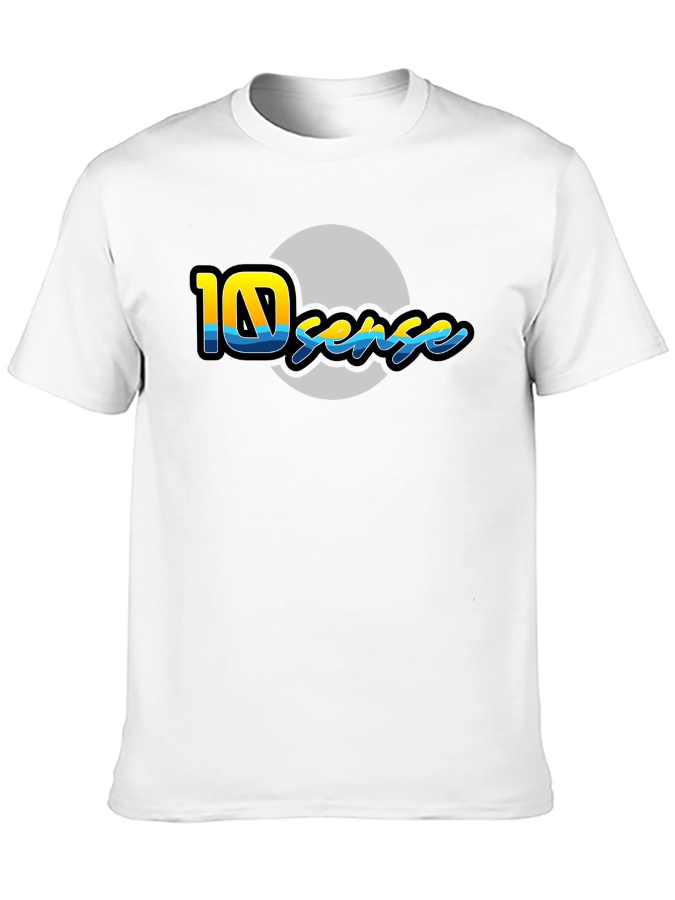 10 Sense Black T-Shirt - Unique Graphic Design