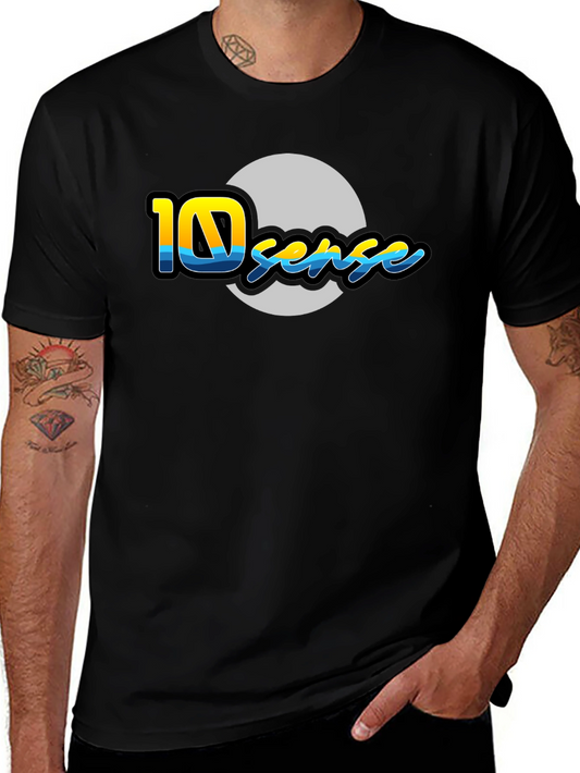 10 Sense Black T-Shirt - Unique Graphic Design