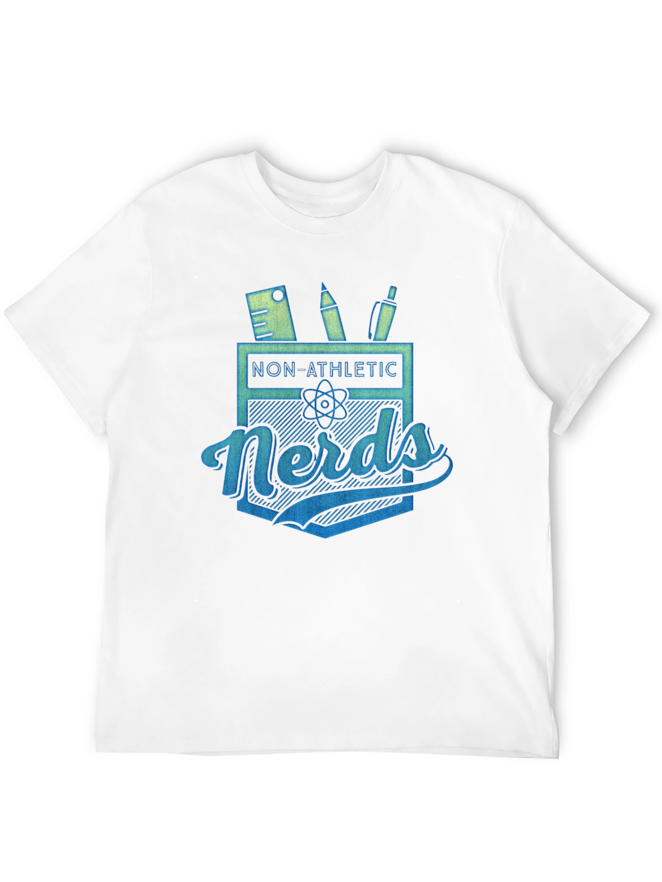 Non-Athletic Nerds Graphic Tee - Black