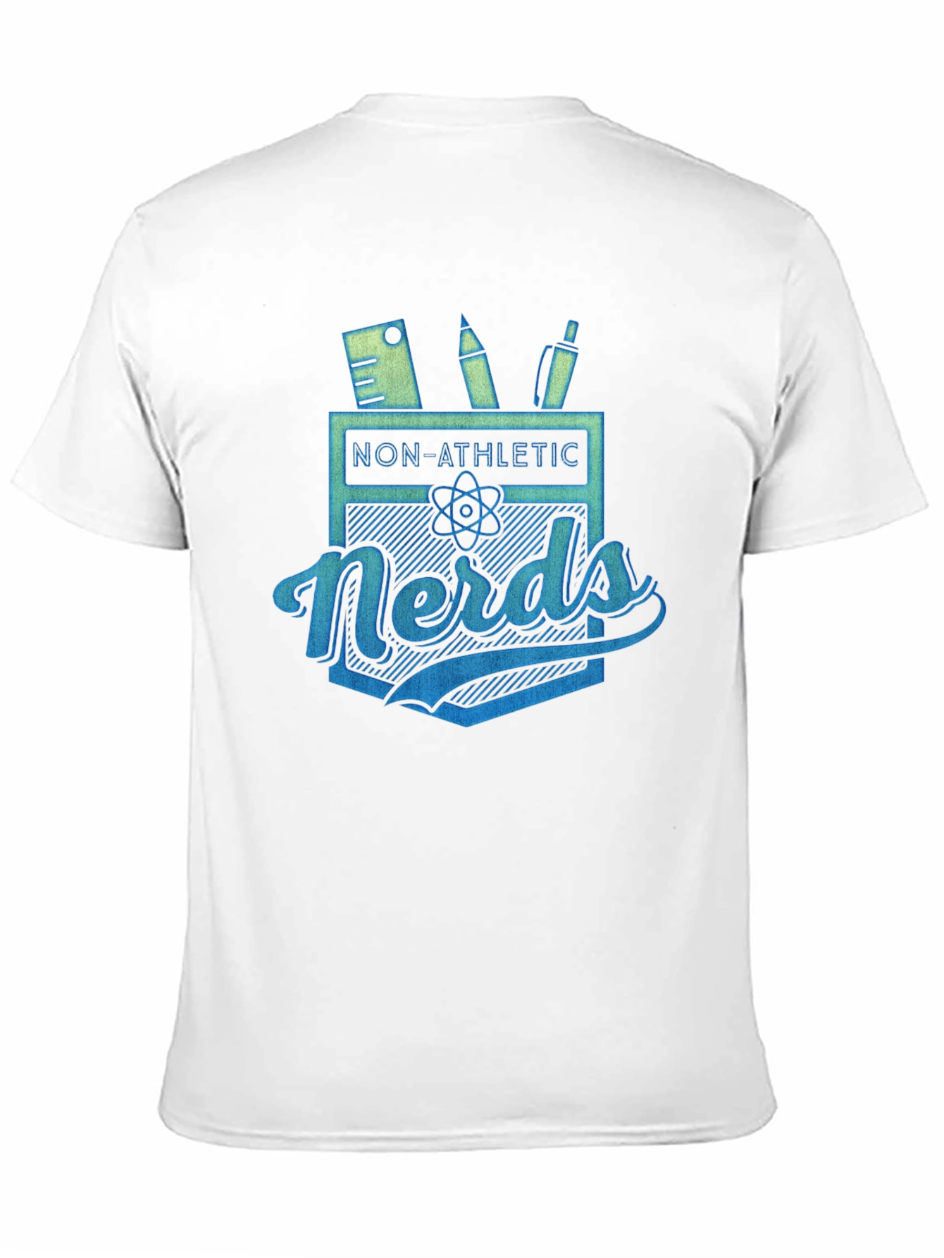 Non-Athletic Nerds Graphic Tee - Black