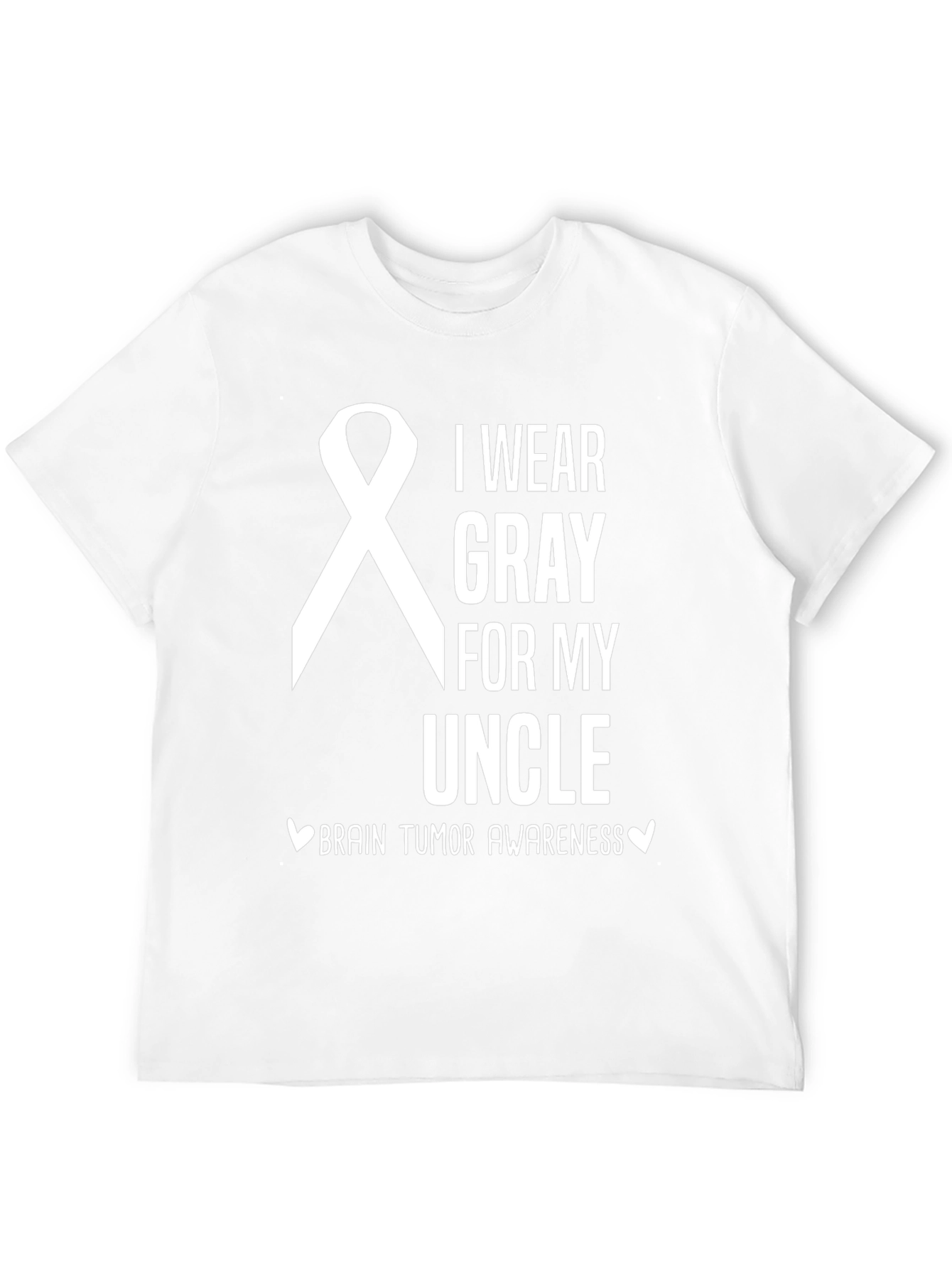 Gray Ribbon Brain Tumor Awareness T-Shirt