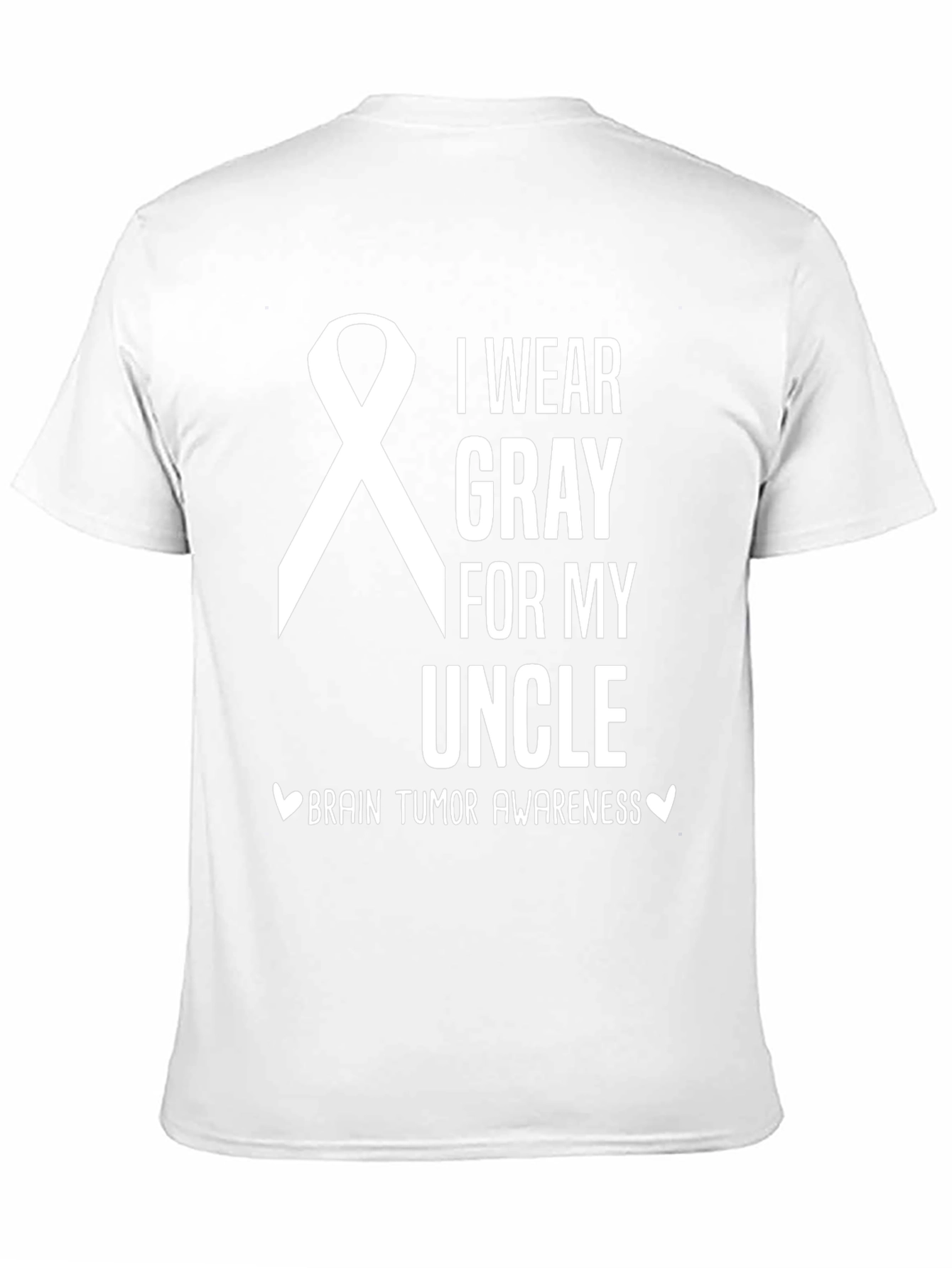 Gray Ribbon Brain Tumor Awareness T-Shirt