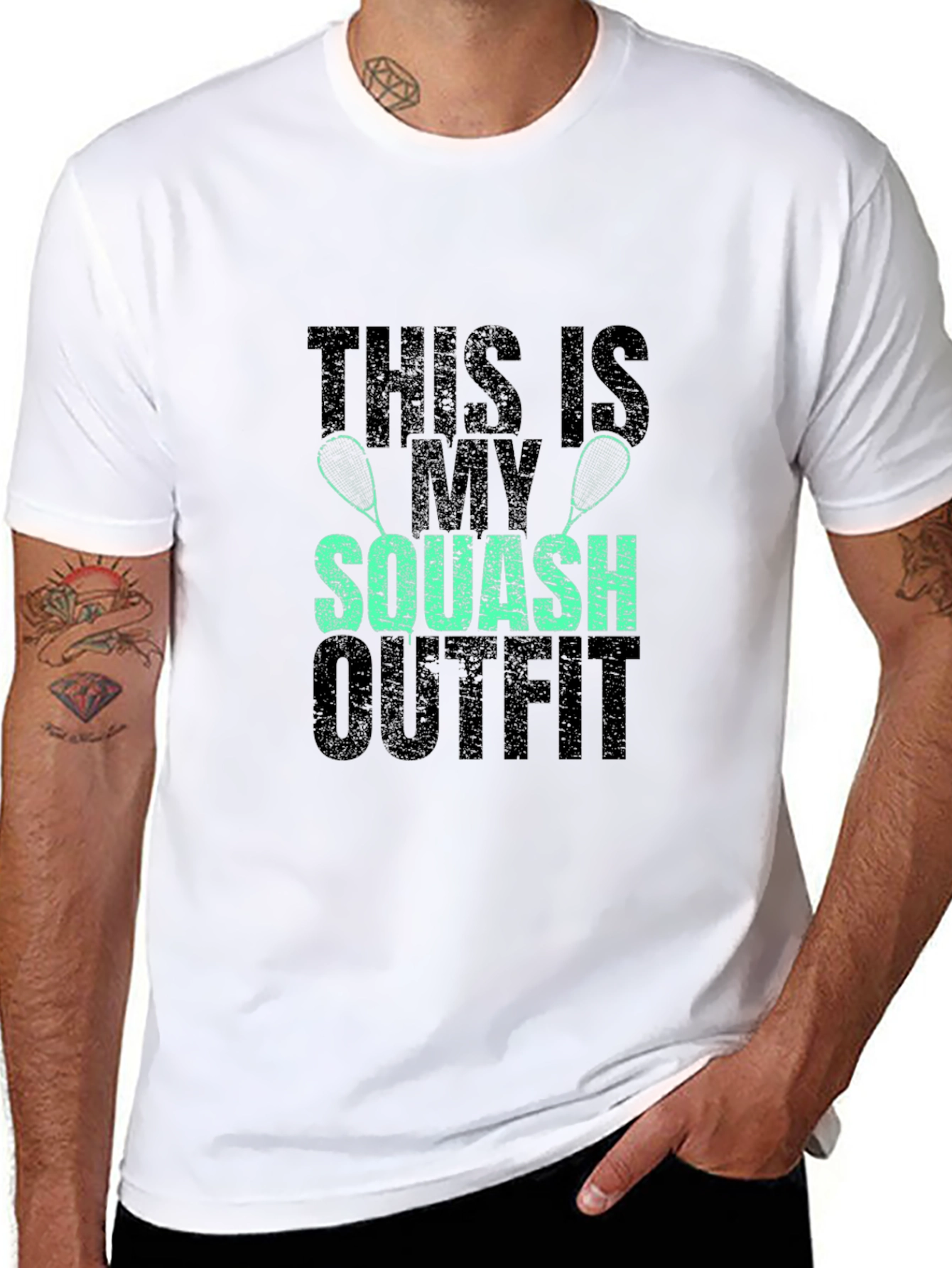 Squash Outfit T-Shirt - Funny Sports Tee