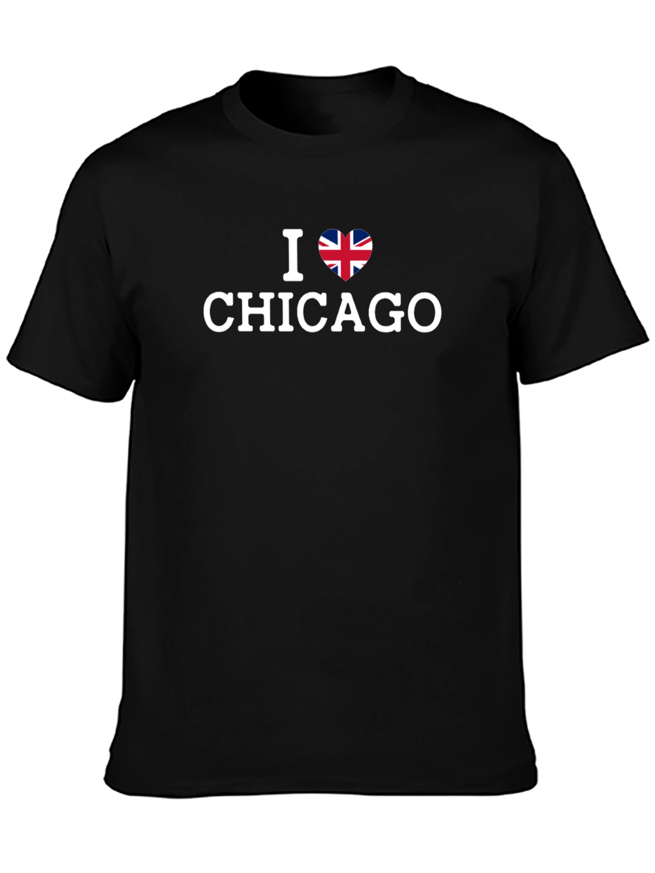 I Heart Chicago British Flag Graphic Tee
