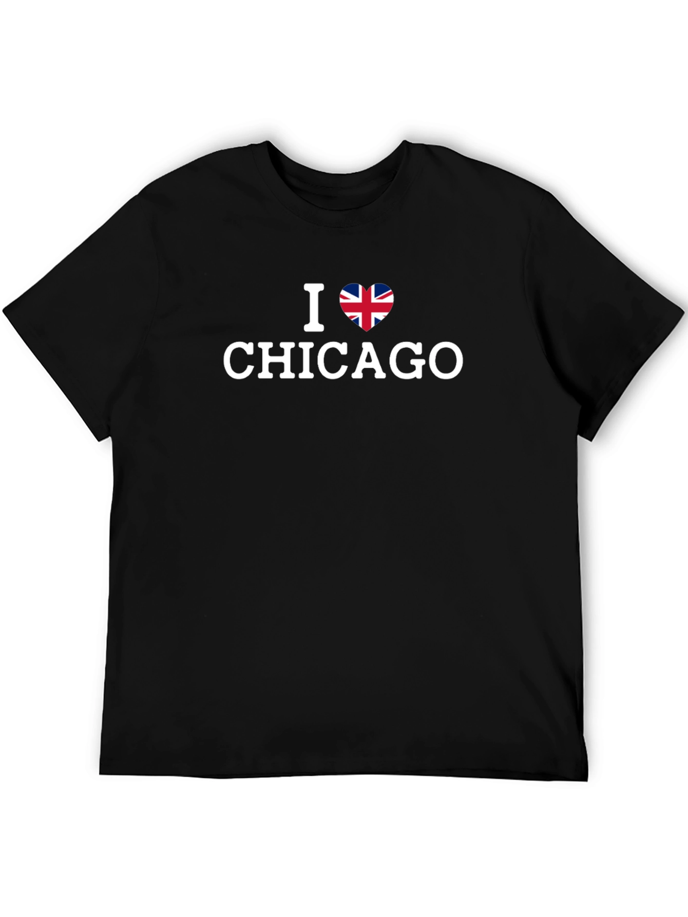 I Heart Chicago British Flag Graphic Tee