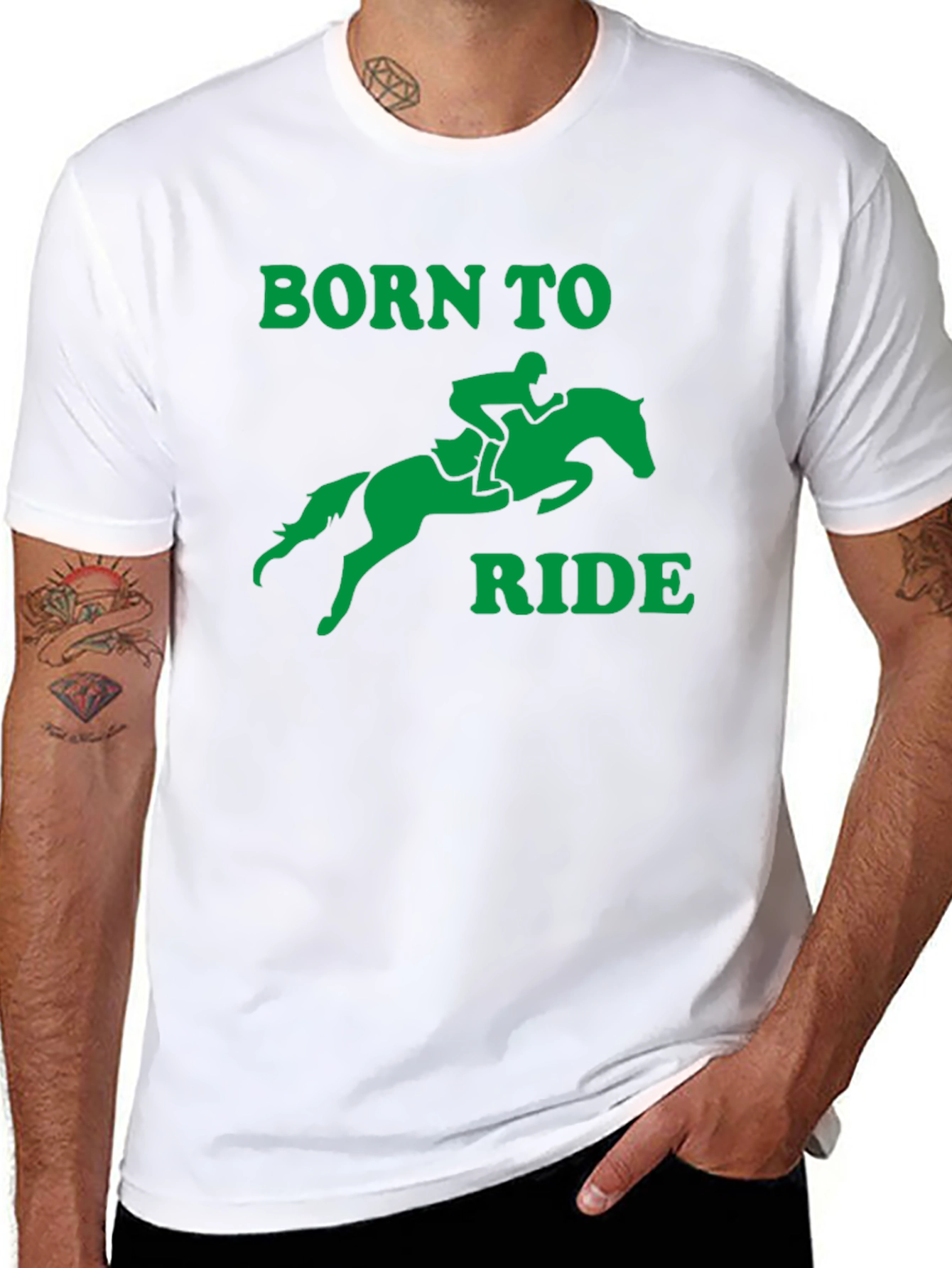 Born to Ride Graphic T-Shirt - Equestrian Style