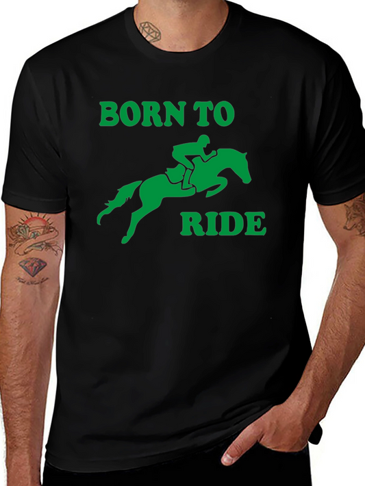 Born to Ride Graphic T-Shirt - Equestrian Style