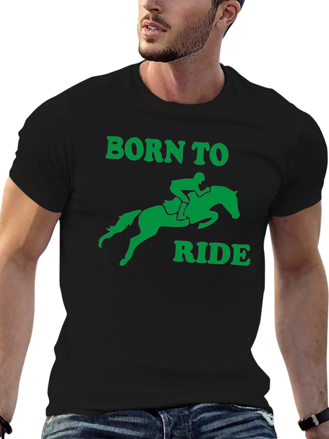 Born to Ride Graphic T-Shirt - Equestrian Style