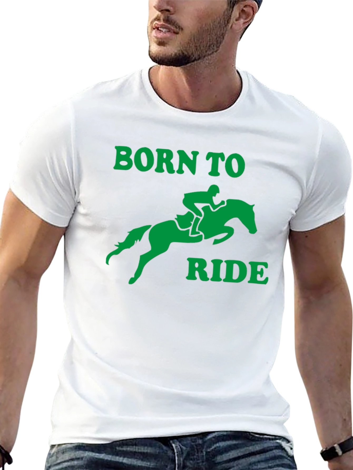 Born to Ride Graphic T-Shirt - Equestrian Style