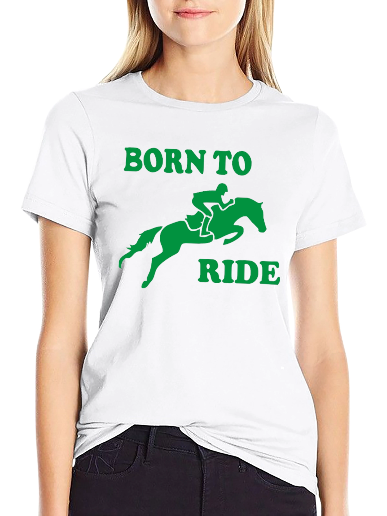 Born to Ride Graphic T-Shirt - Equestrian Style