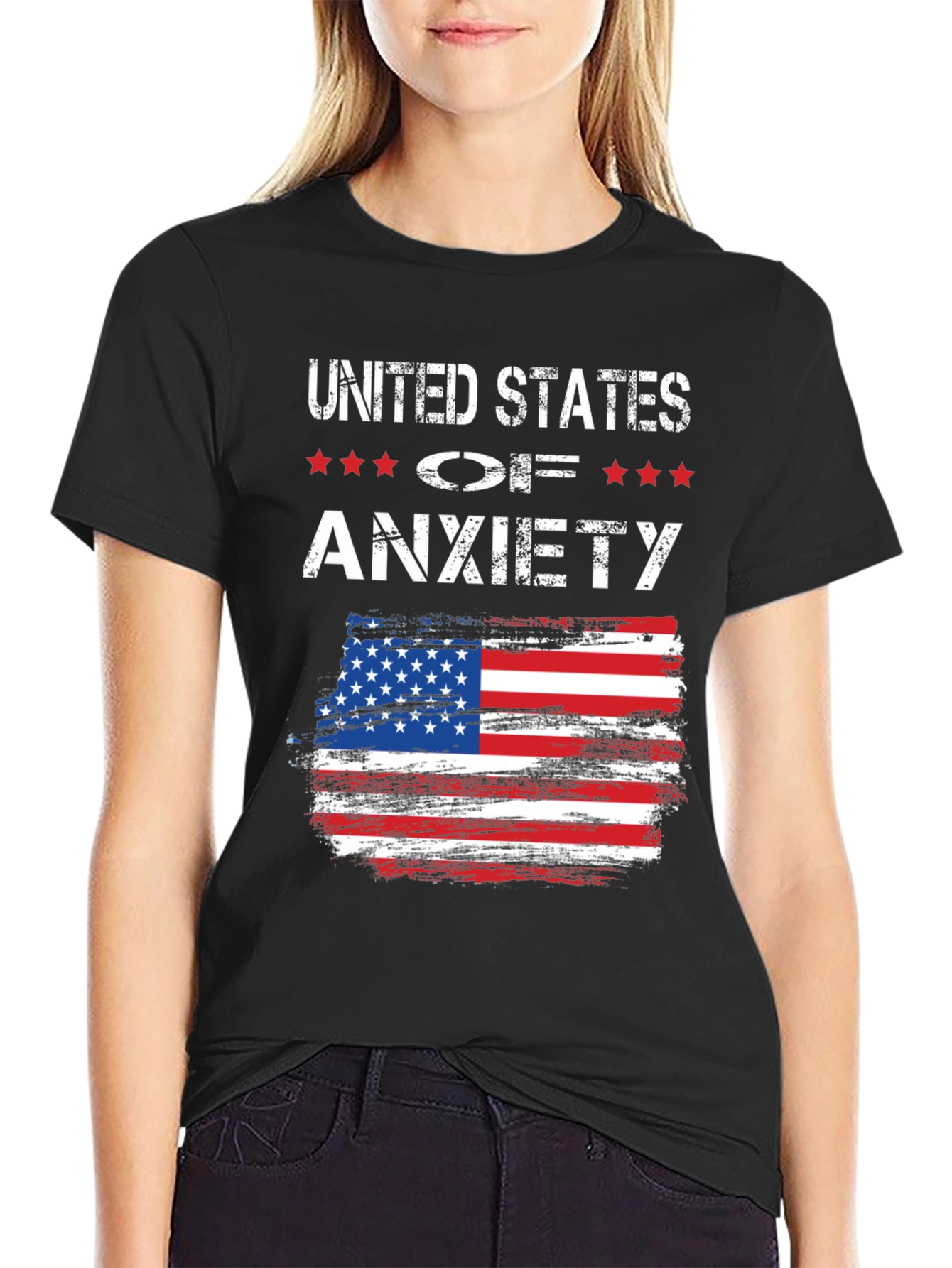 United States of Anxiety Graphic T-Shirt