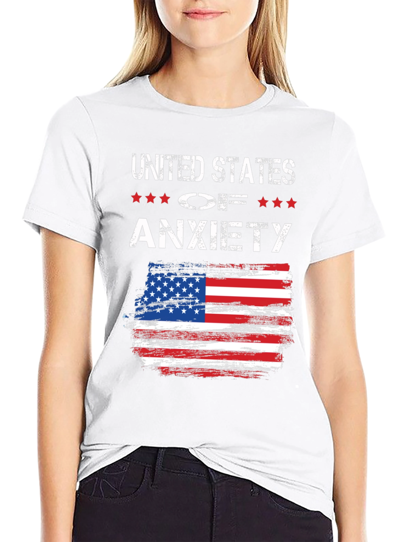 United States of Anxiety Graphic T-Shirt