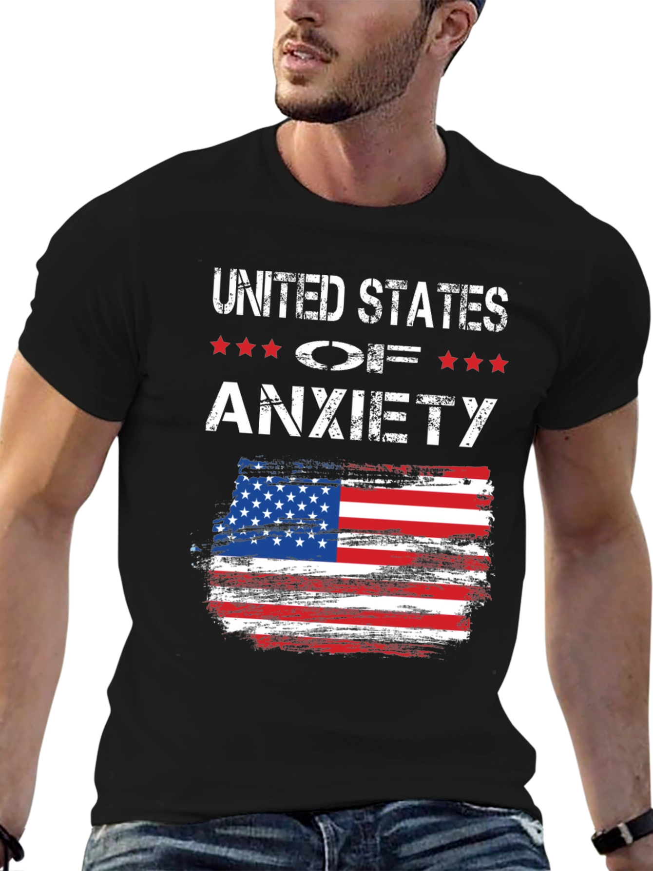 United States of Anxiety Graphic T-Shirt