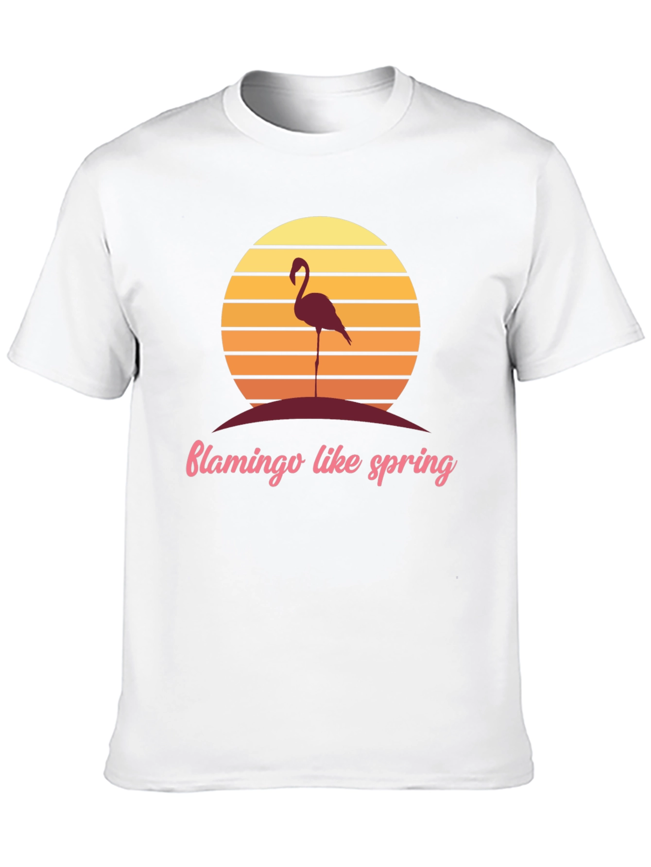 Retro Flamingo T-Shirt - Spring Vibes