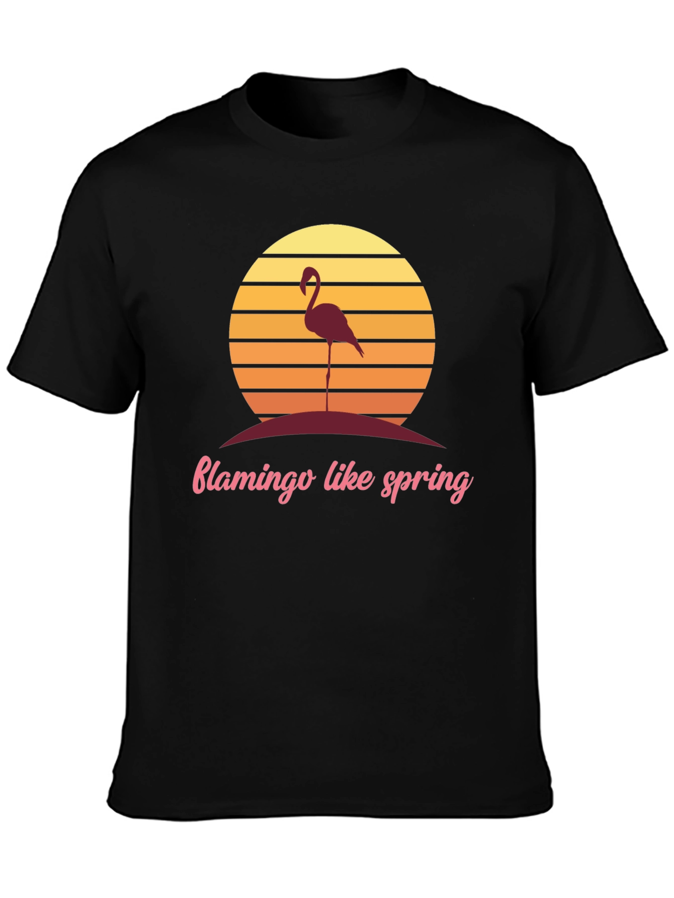 Retro Flamingo T-Shirt - Spring Vibes