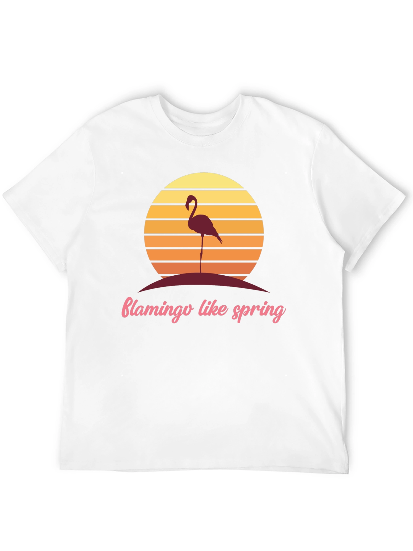 Retro Flamingo T-Shirt - Spring Vibes