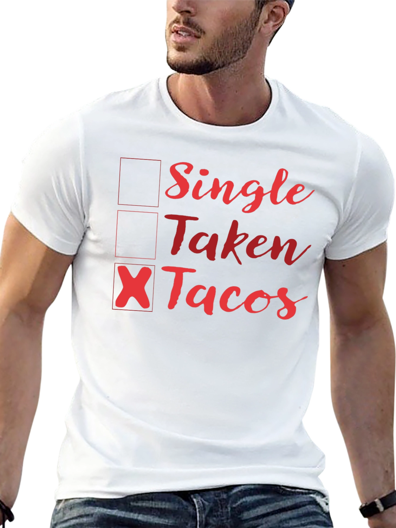 Single Taken Tacos Graphic Tee