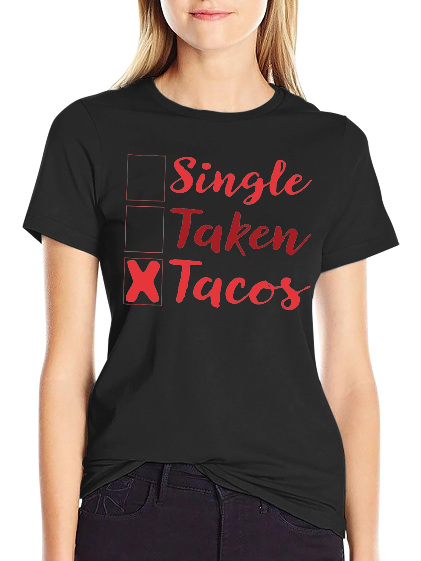 Single Taken Tacos Graphic Tee