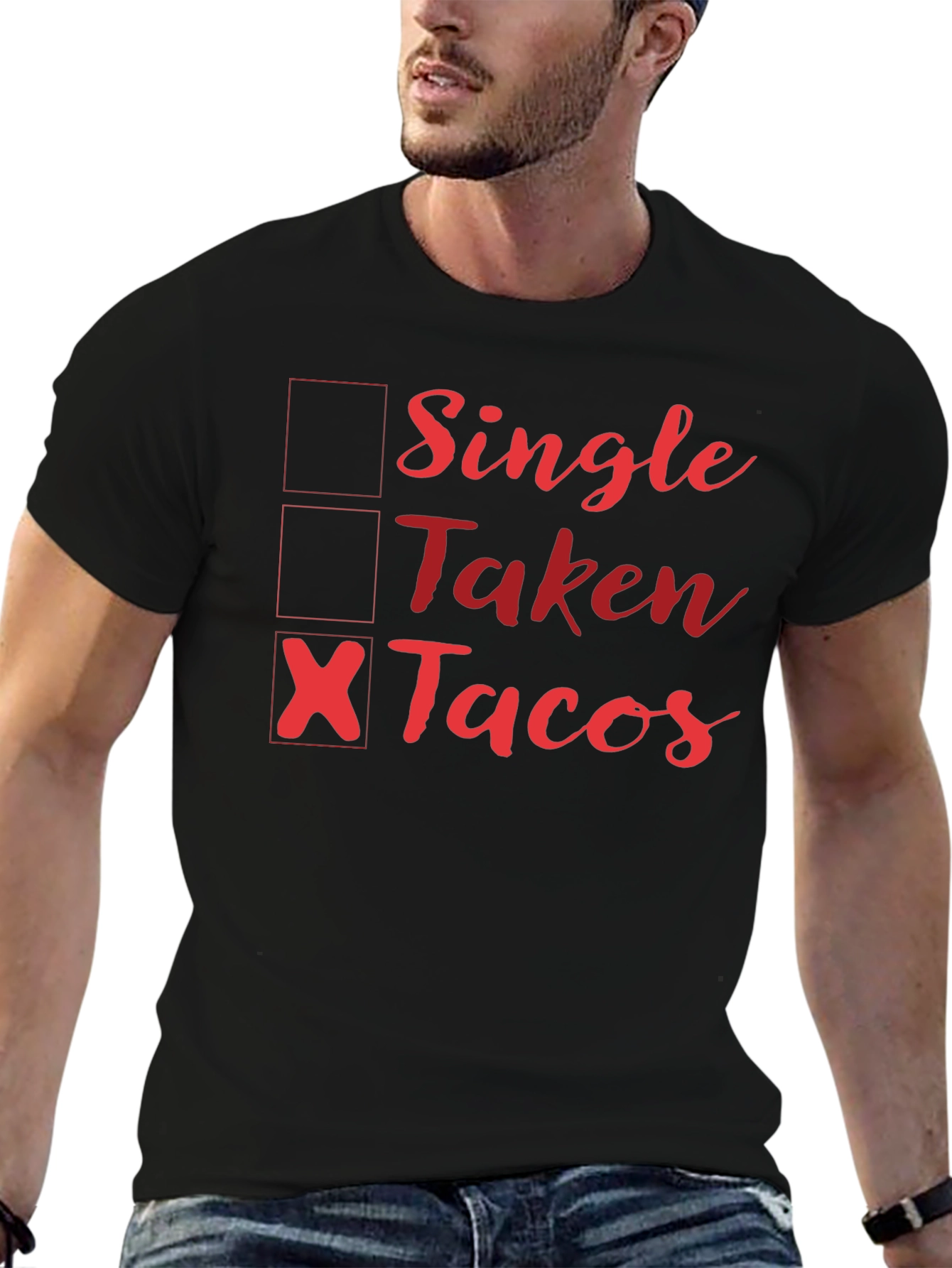 Single Taken Tacos Graphic Tee