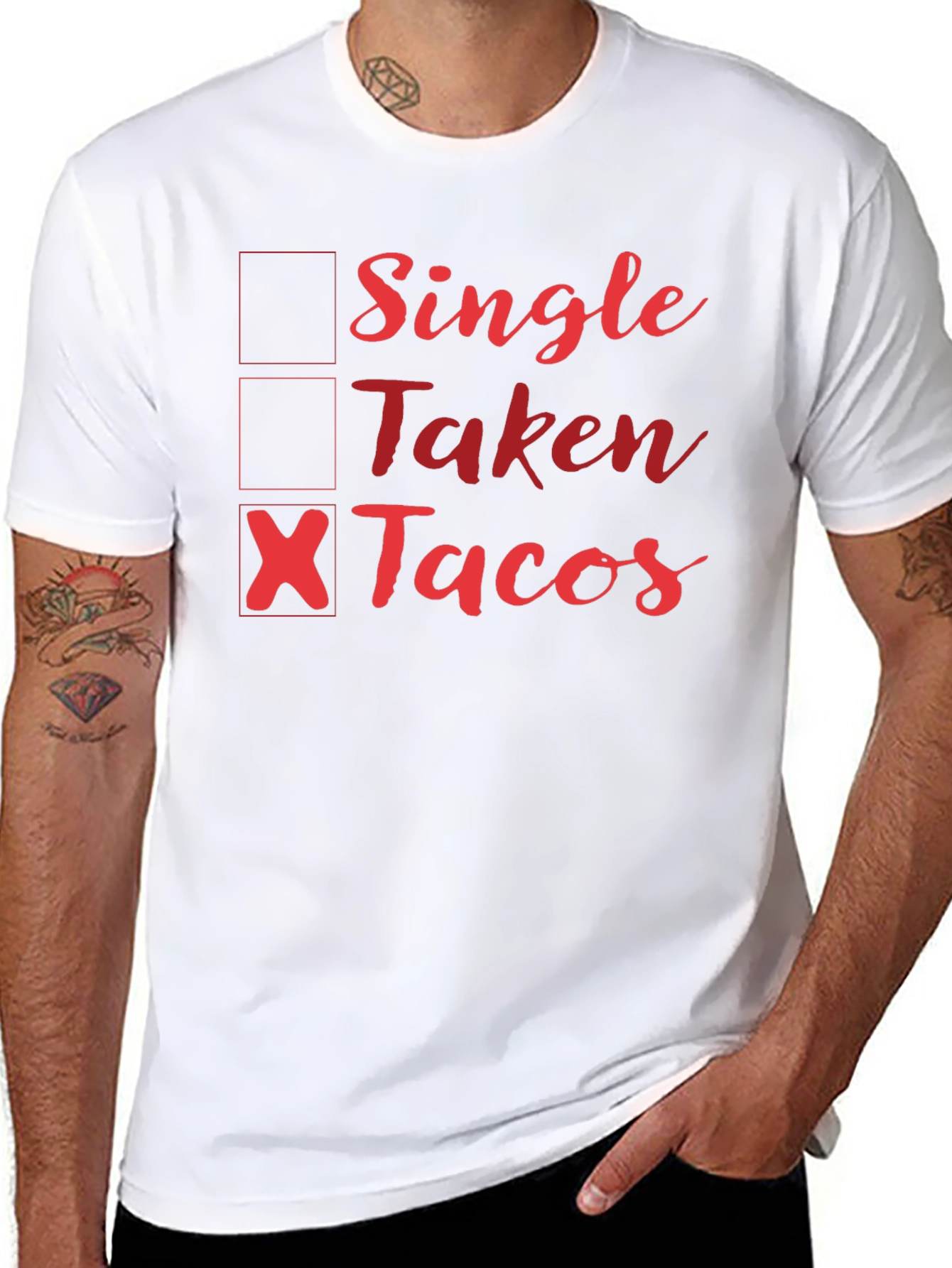 Single Taken Tacos Graphic Tee