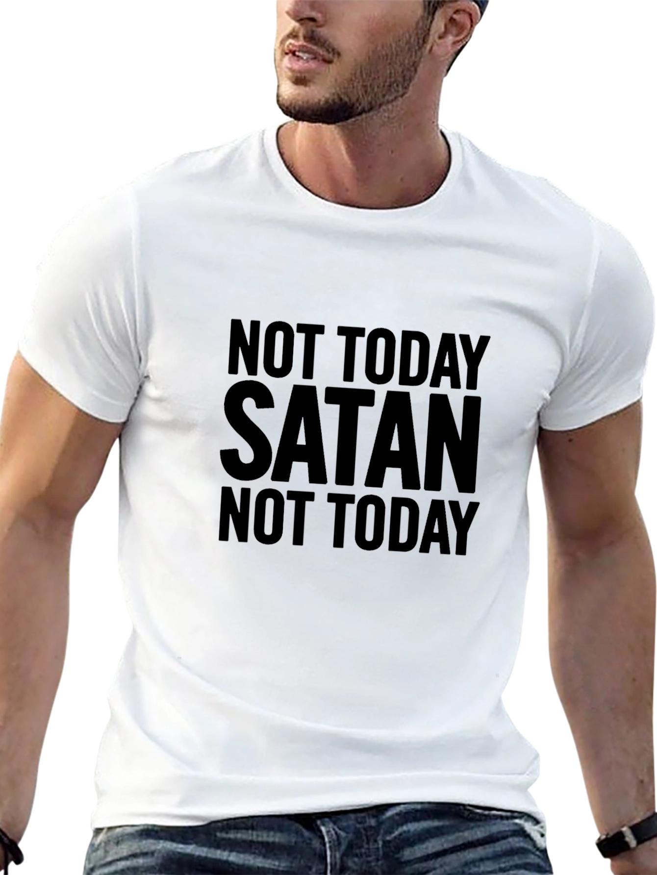 Not Today Satan T-Shirt - Graphic Tee