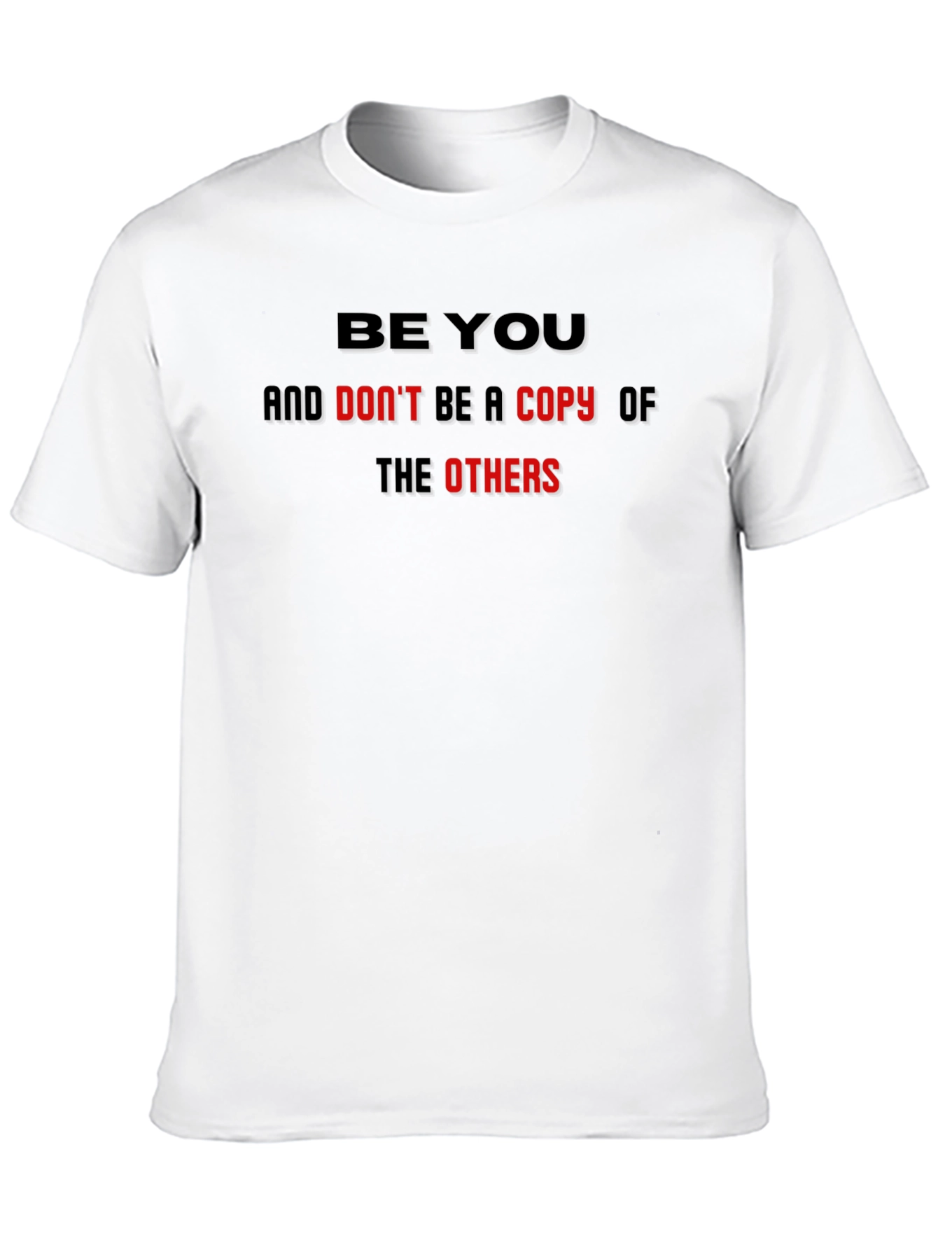 Be You Graphic Tee - Black Cotton Blend T-Shirt