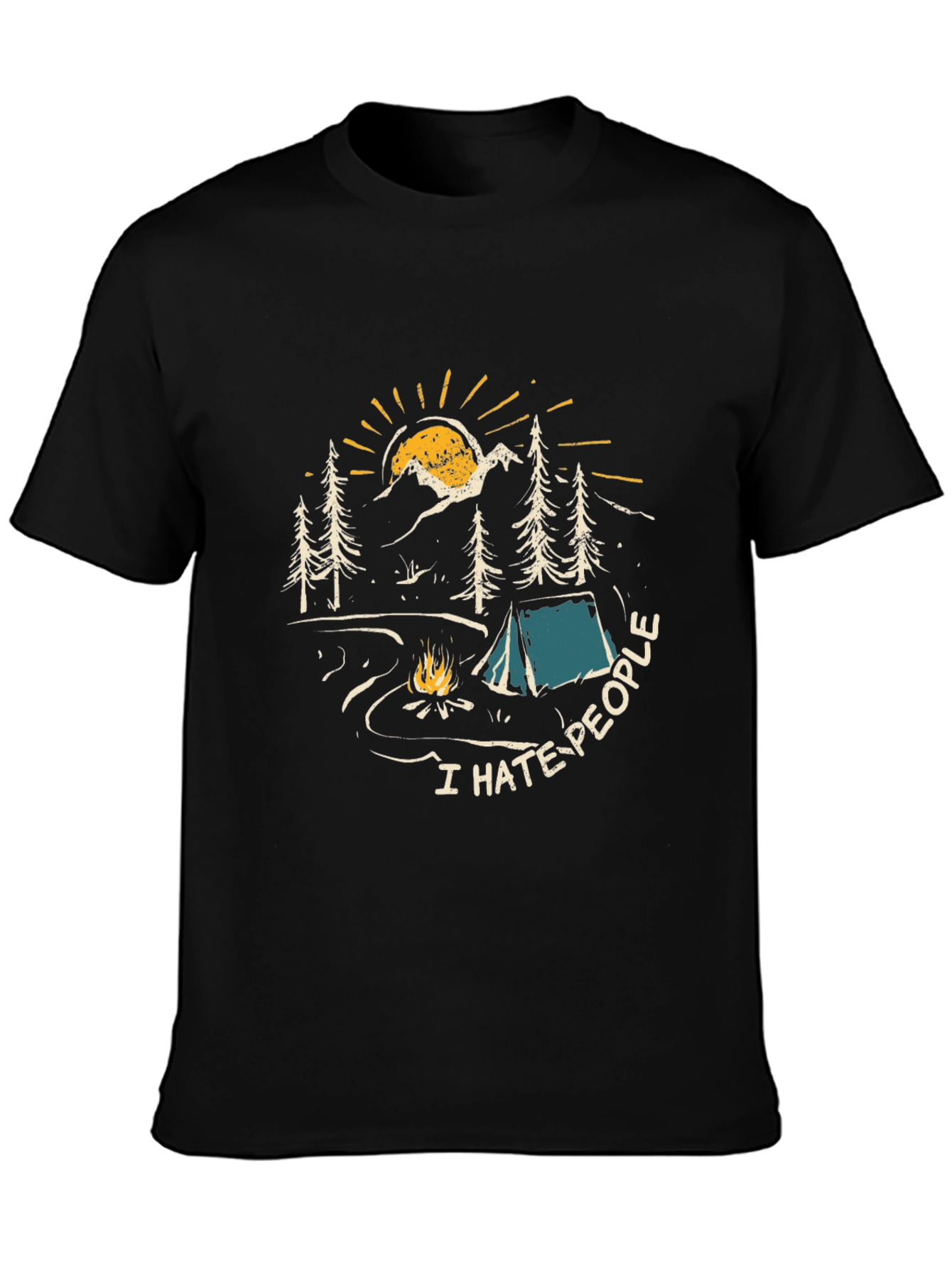 I Hate People Camping Graphic Tee
