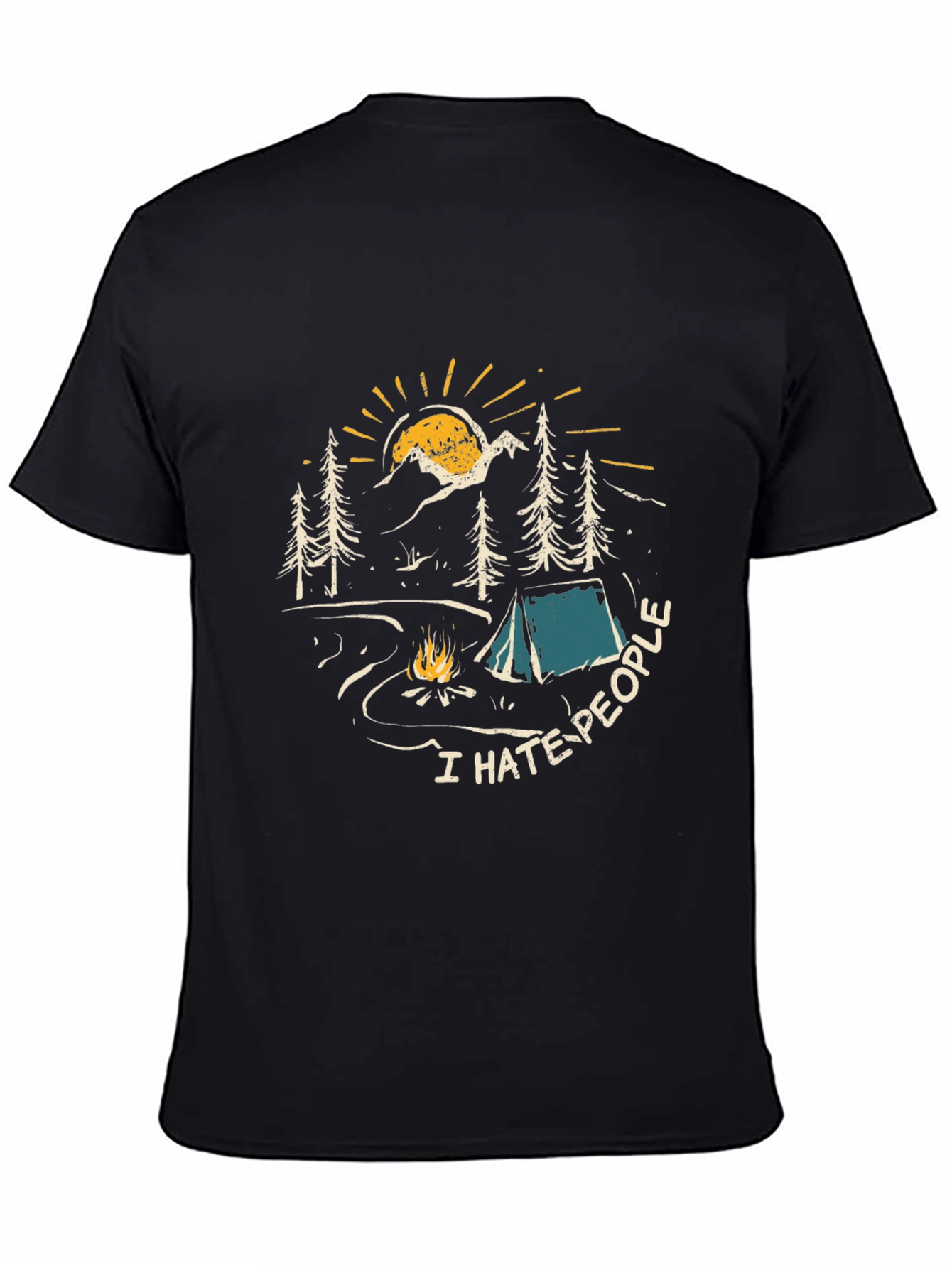 I Hate People Camping Graphic Tee