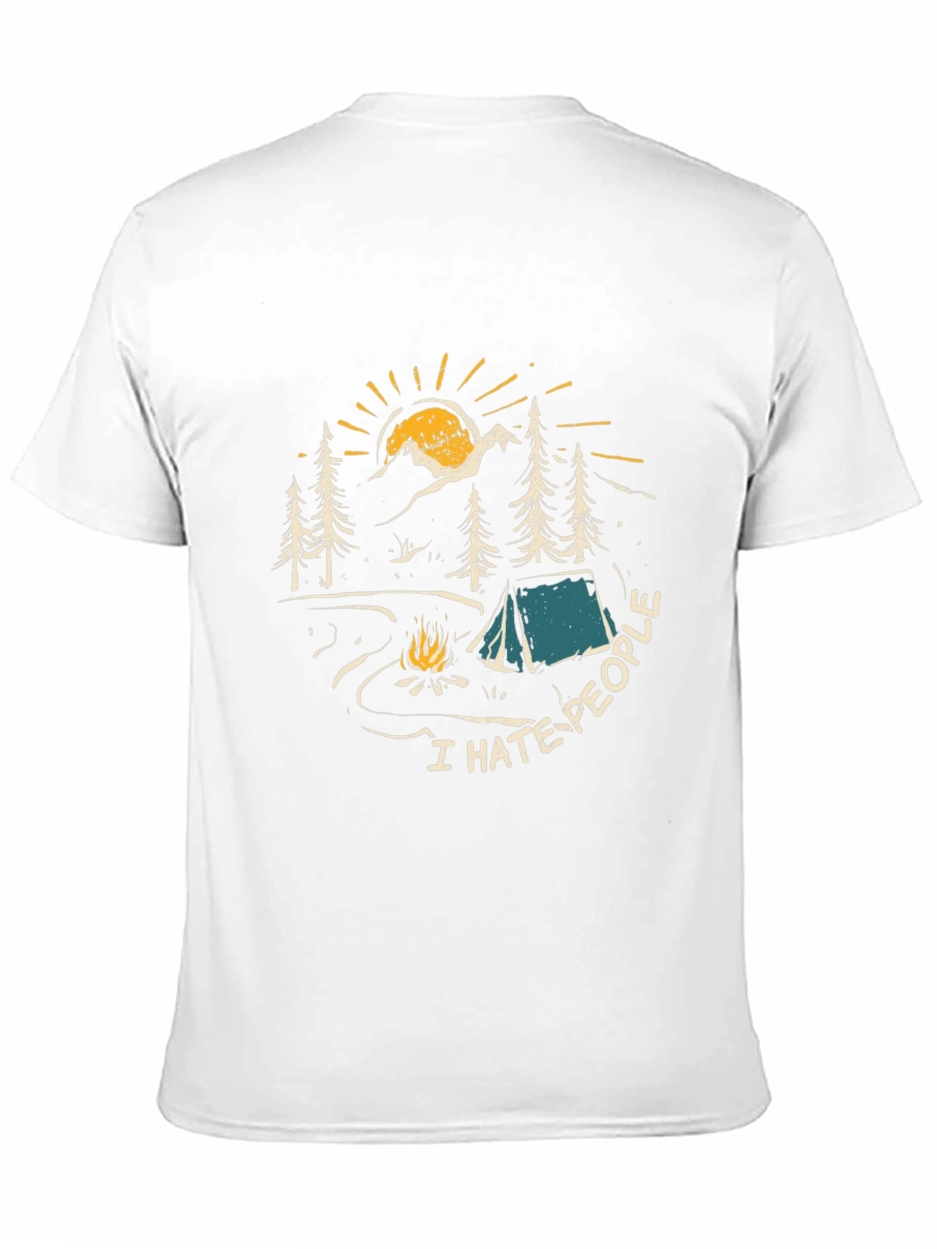 I Hate People Camping Graphic Tee