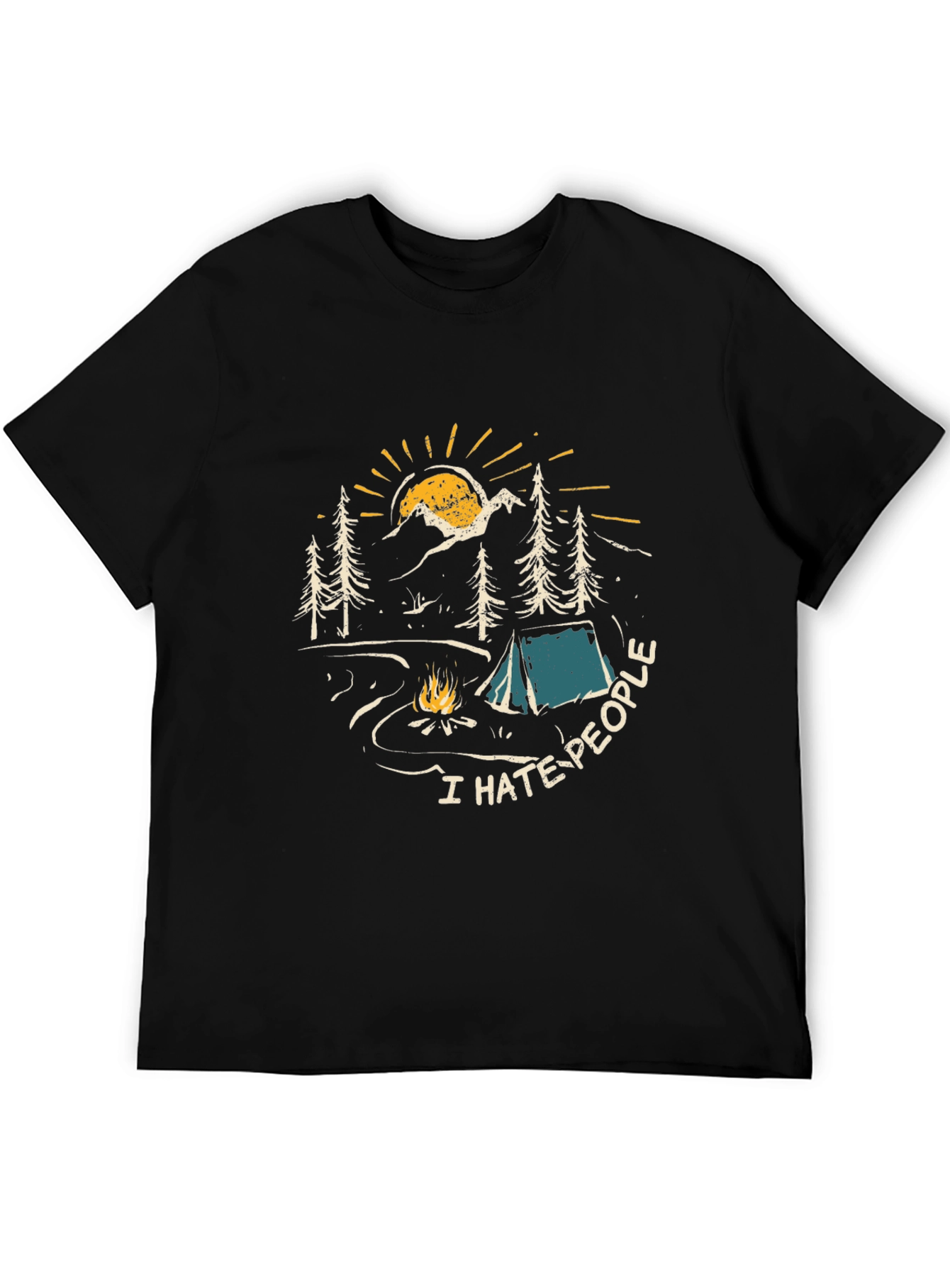 I Hate People Camping Graphic Tee