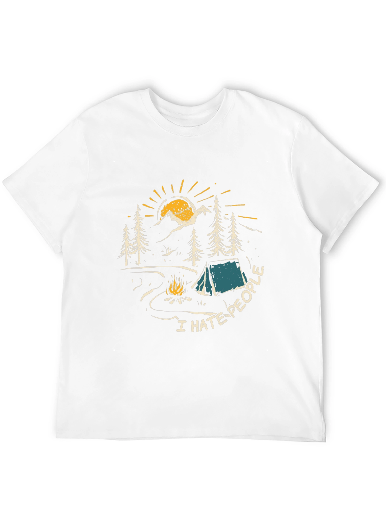 I Hate People Camping Graphic Tee
