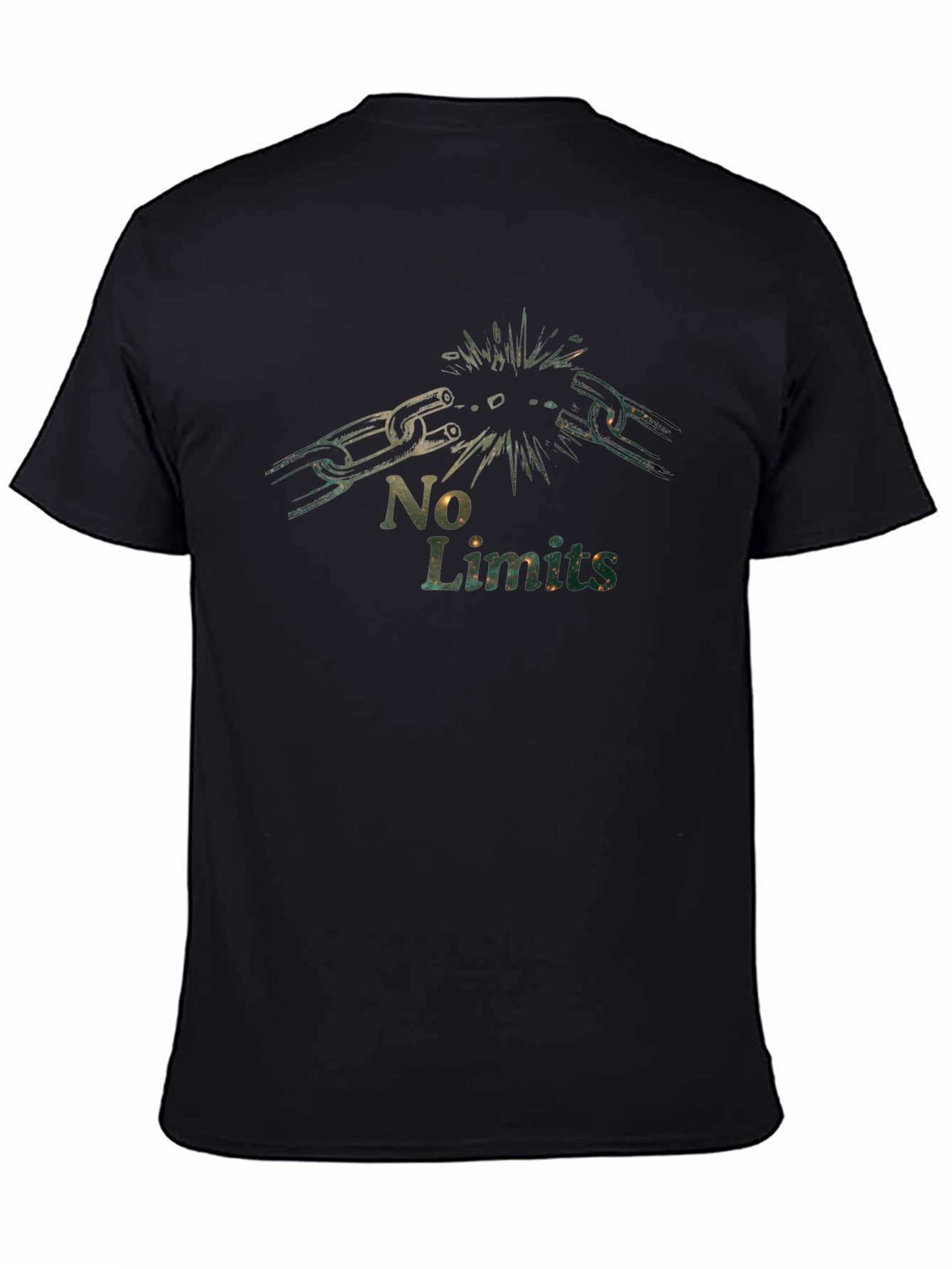 No Limits Chain Break T-Shirt - Motivational Graphic Tee