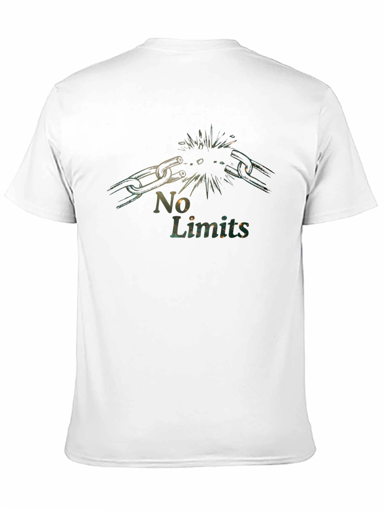 No Limits Chain Break T-Shirt - Motivational Graphic Tee