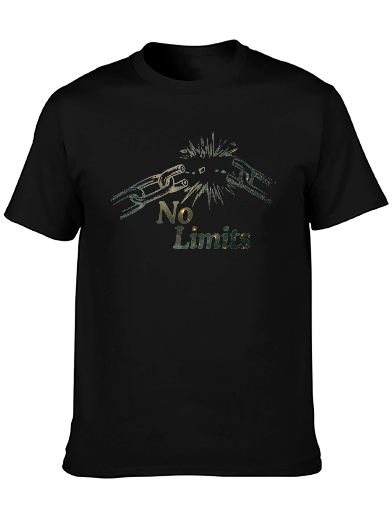 No Limits Chain Break T-Shirt - Motivational Graphic Tee