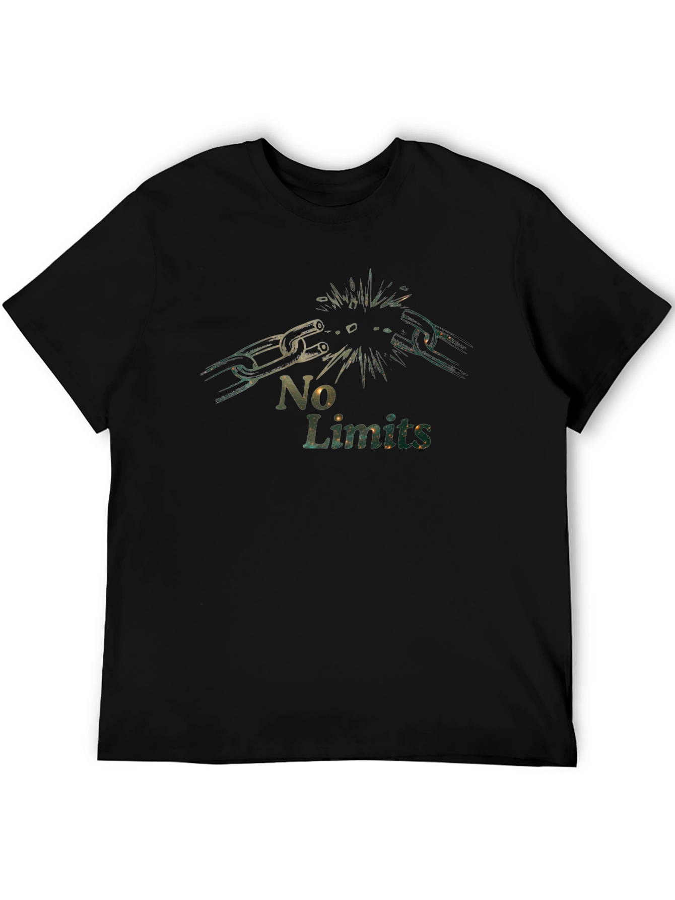 No Limits Chain Break T-Shirt - Motivational Graphic Tee