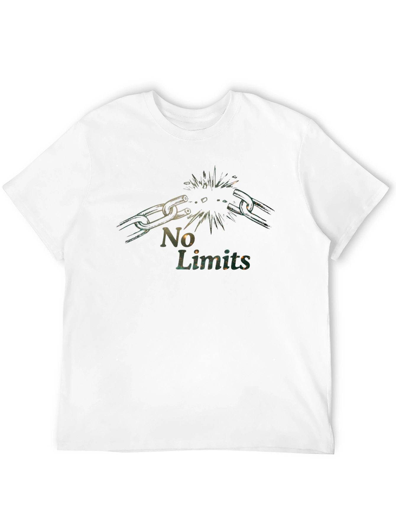 No Limits Chain Break T-Shirt - Motivational Graphic Tee