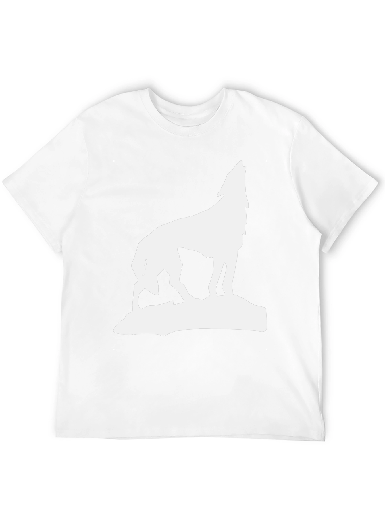Wolf Howl Graphic Tee - Black Cotton Blend