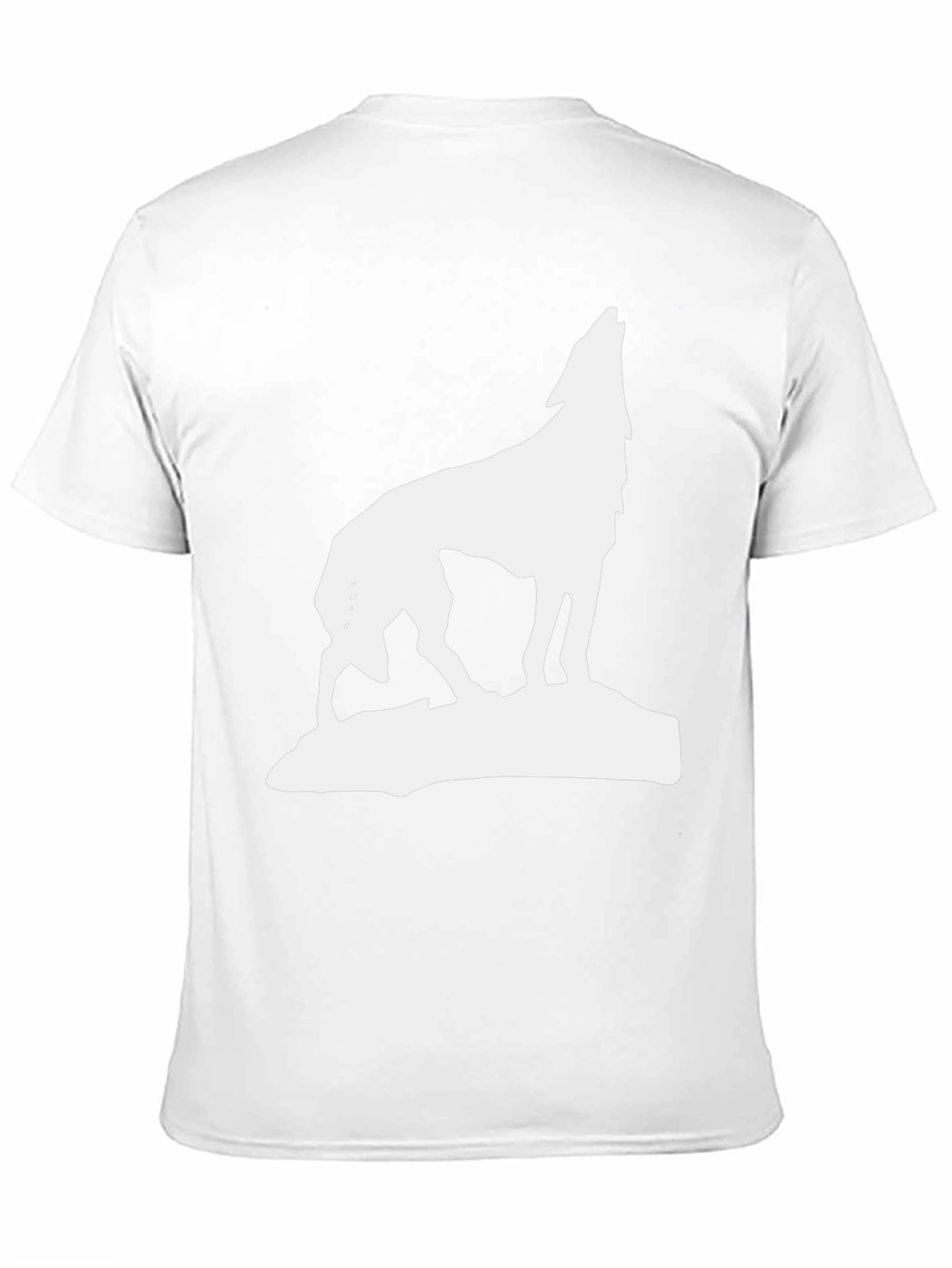 Wolf Howl Graphic Tee - Black Cotton Blend
