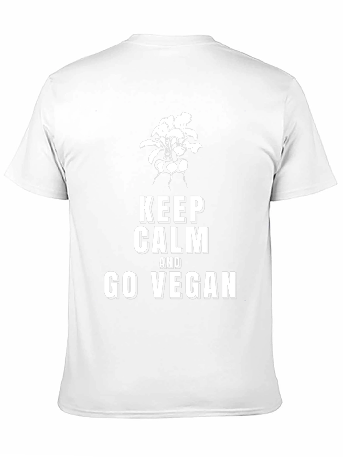 Keep Calm and Go Vegan Black T-Shirt