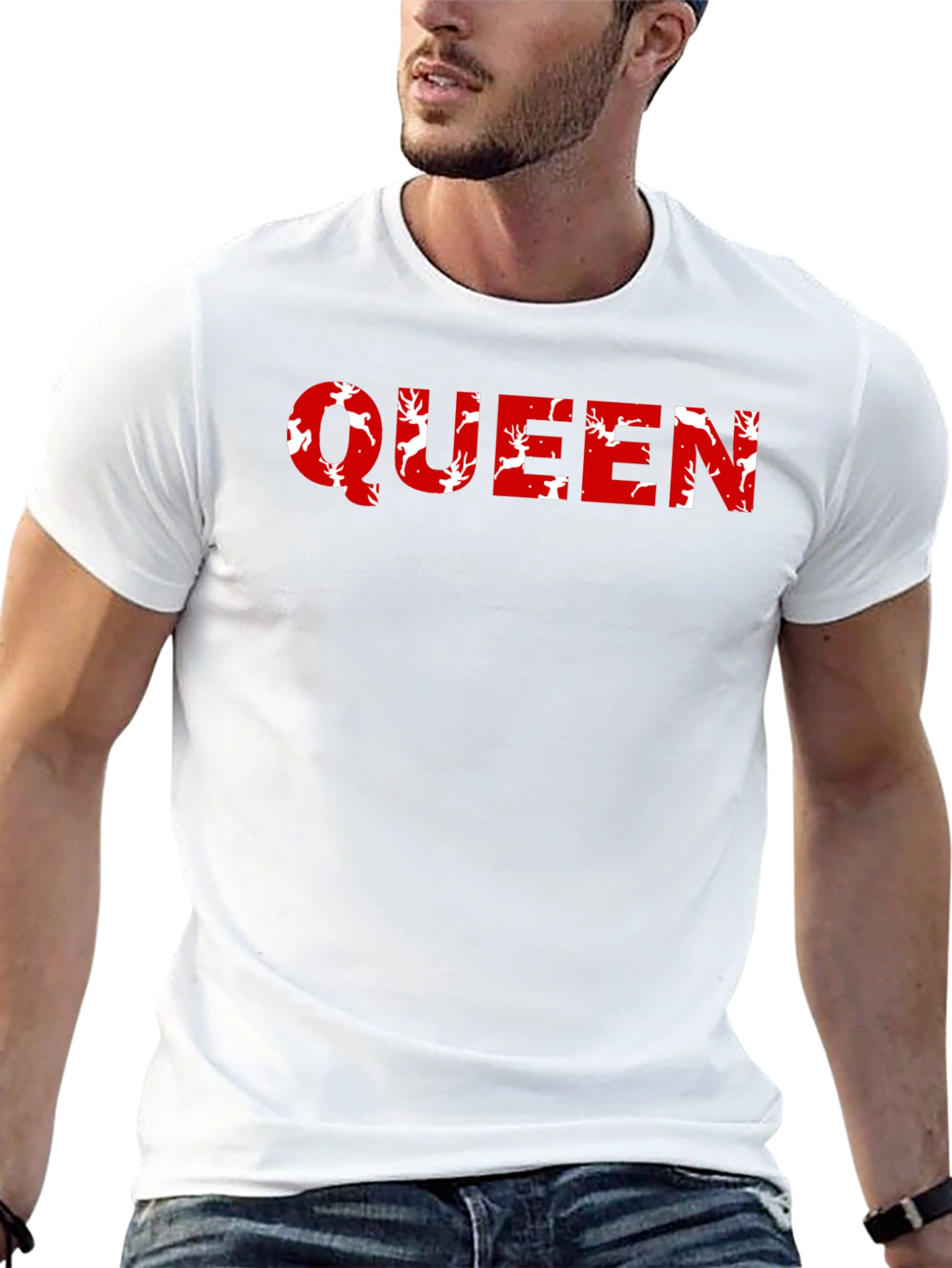 Queen Reindeer Graphic T-Shirt