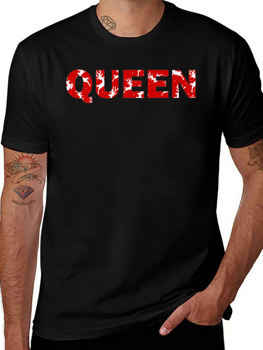 Queen Reindeer Graphic T-Shirt