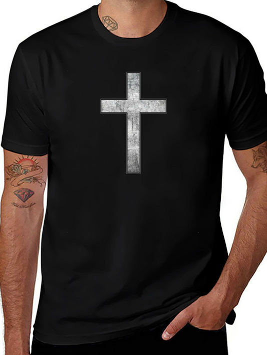 Cross Graphic Black T-Shirt