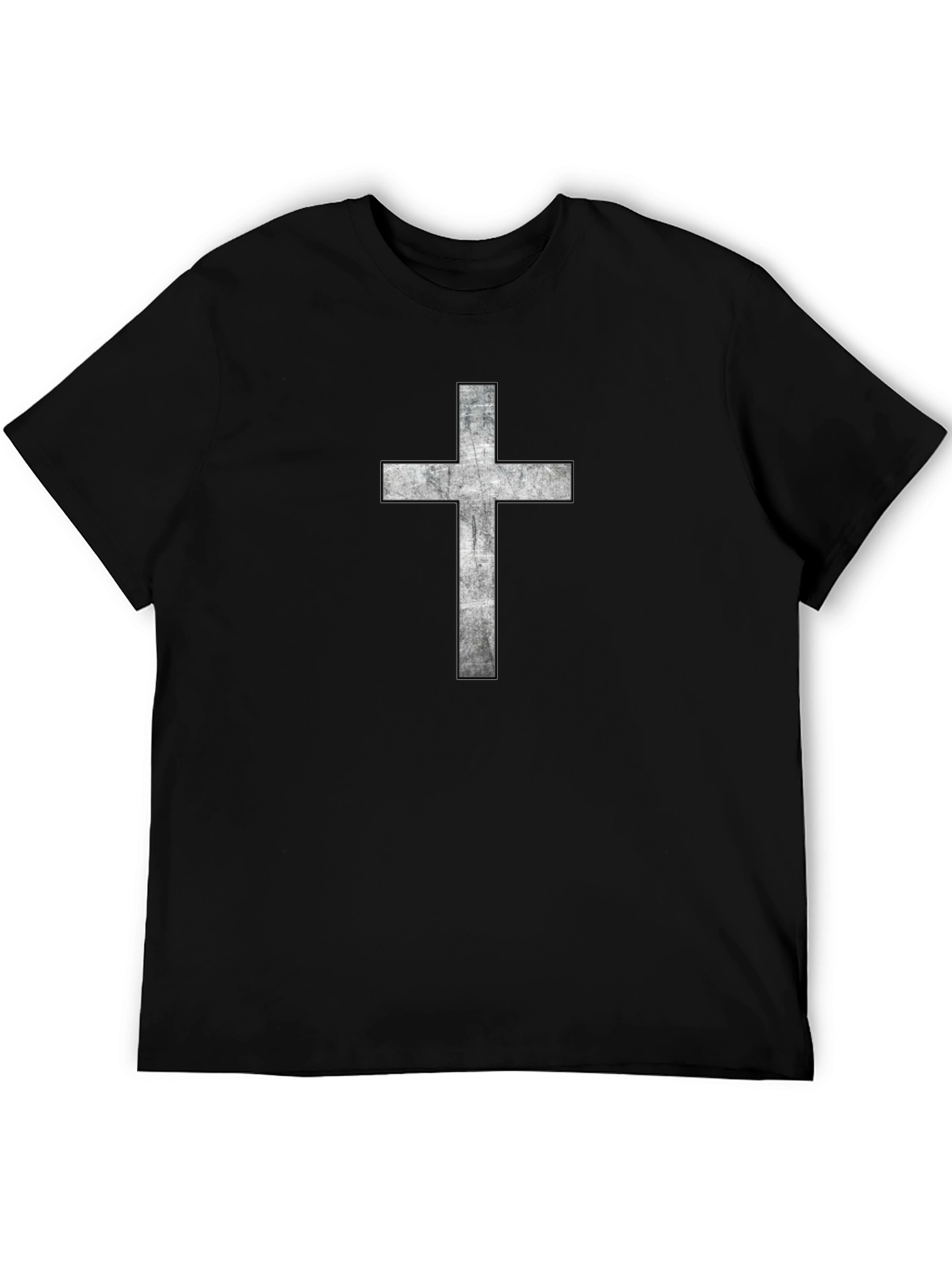 Cross Graphic Black T-Shirt