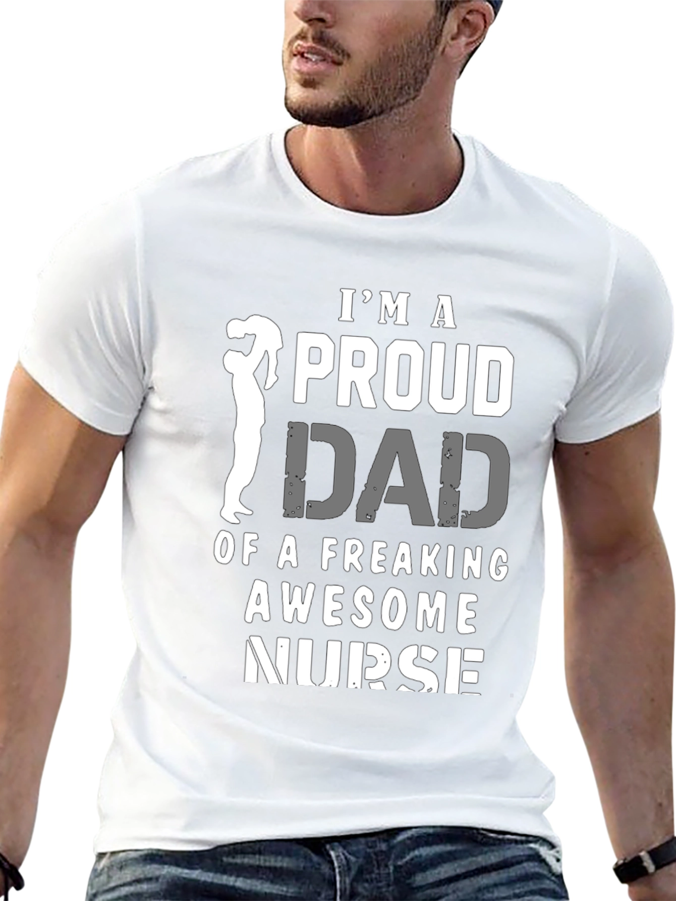 Proud Dad of a Freaking Awesome Nurse T-Shirt