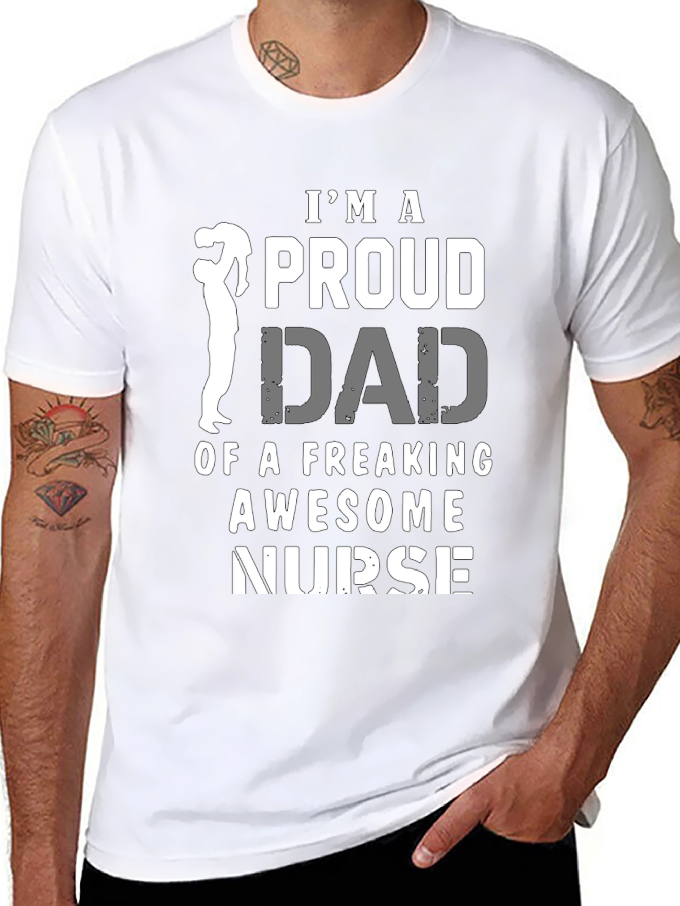Proud Dad of a Freaking Awesome Nurse T-Shirt