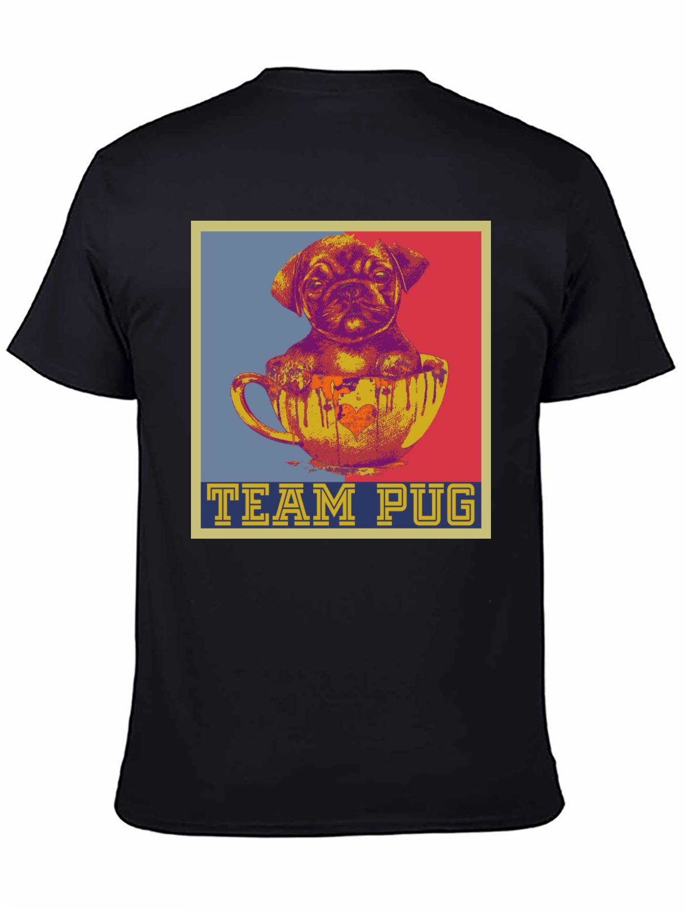Team Pug T-Shirt - Cute Dog Graphic Tee