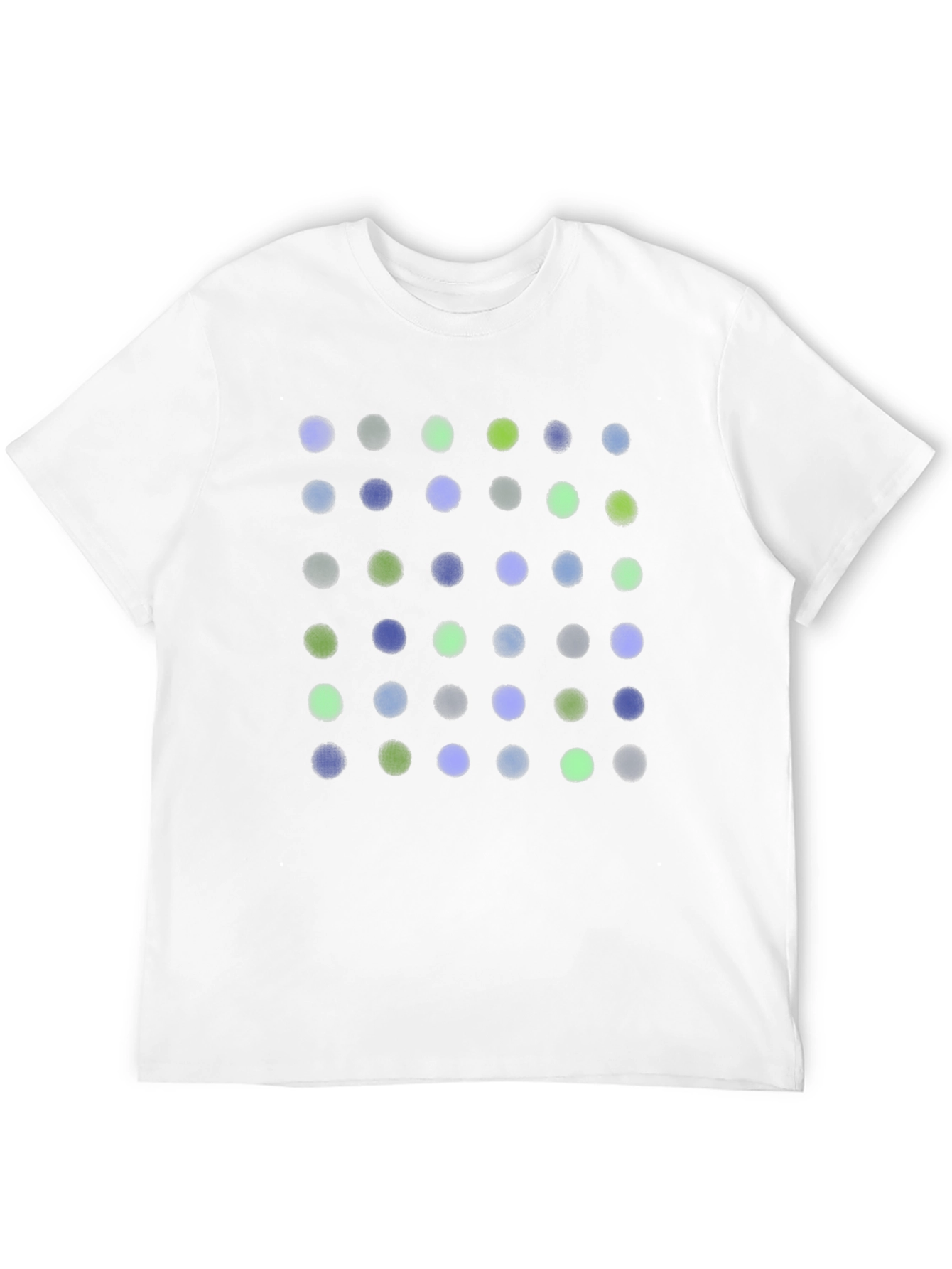 Modern Polka Dot Graphic Tee - Soft Black Cotton