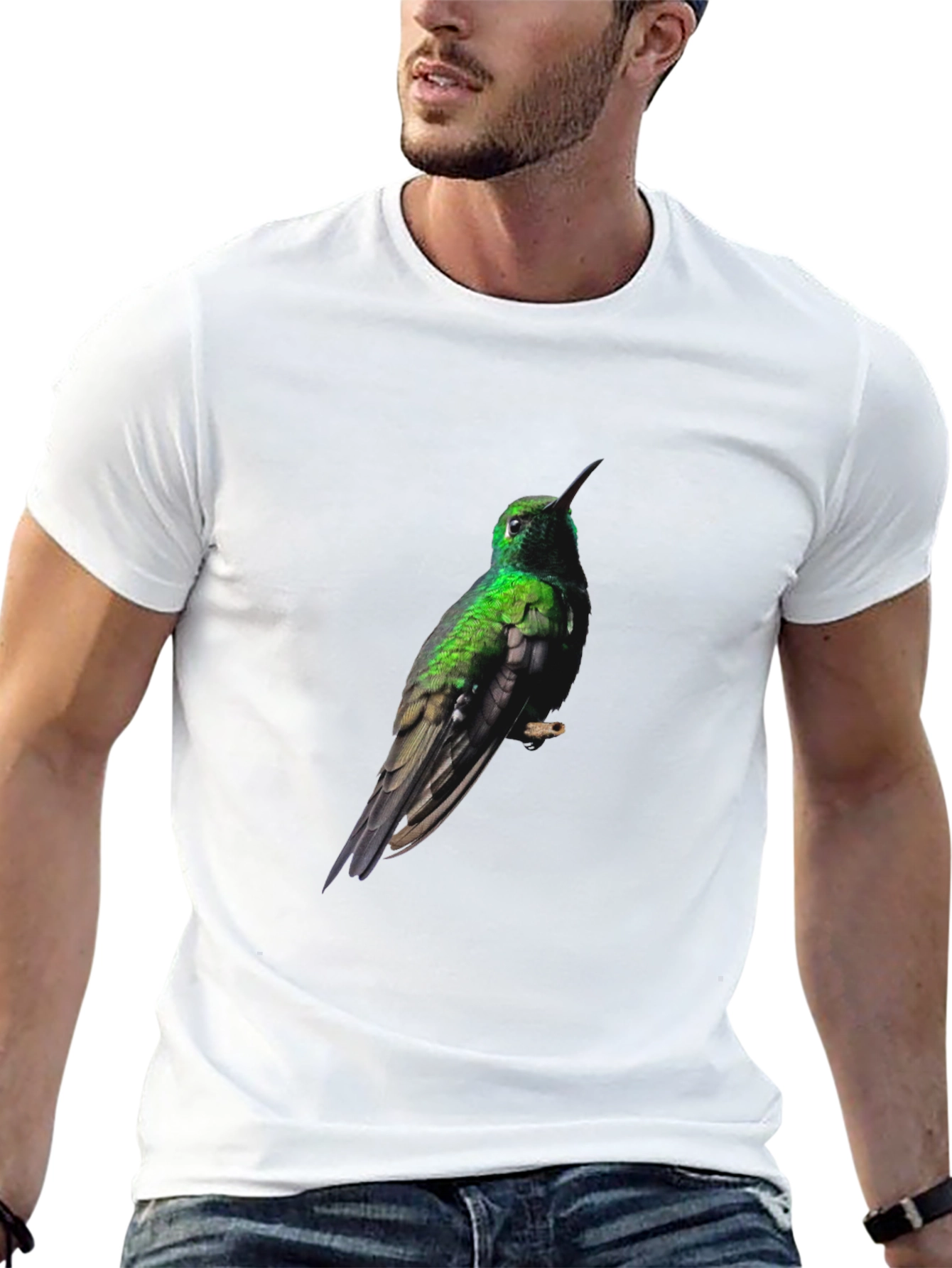 Hummingbird Graphic Print T-Shirt